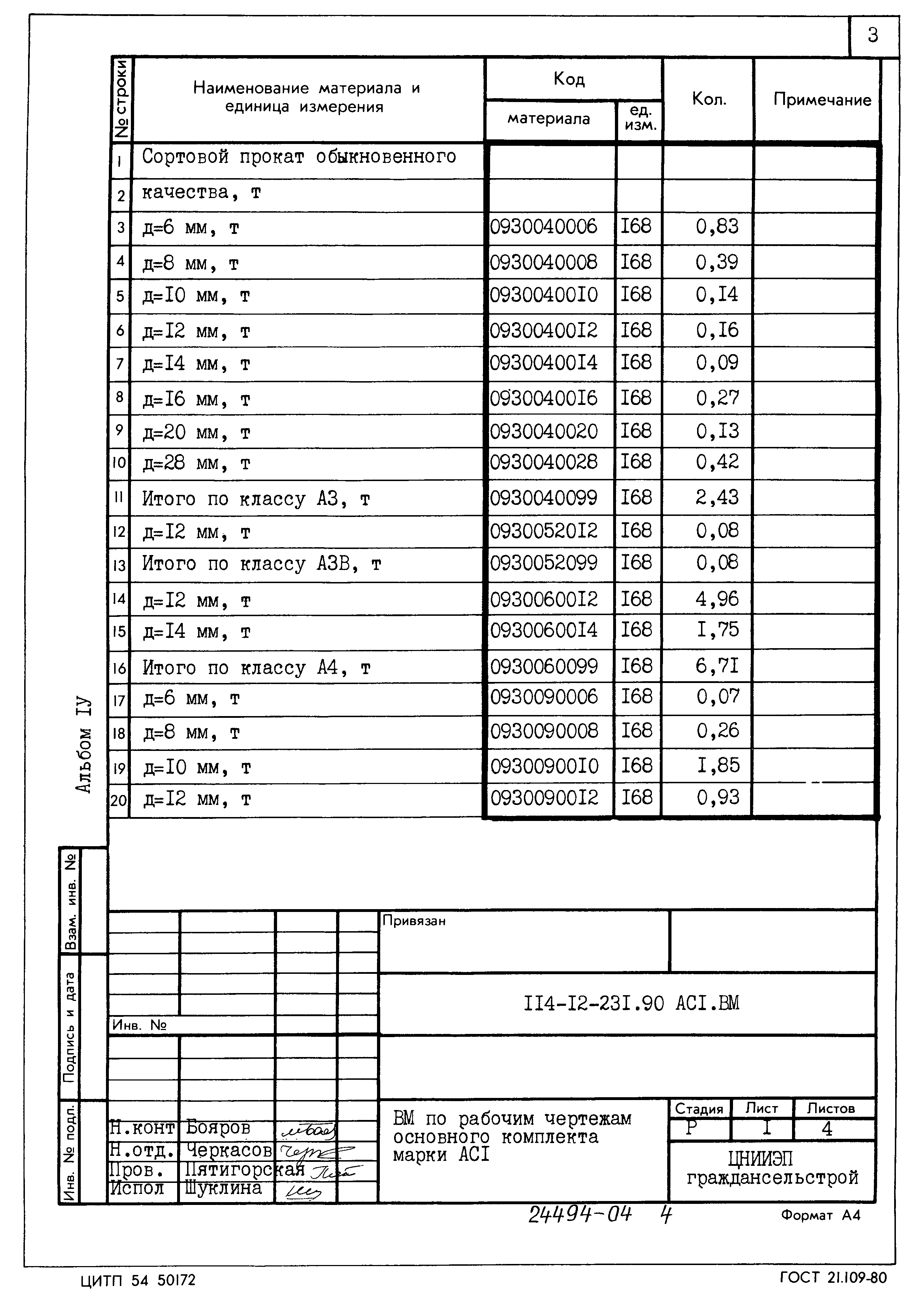 Типовой проект 114-12-231.90