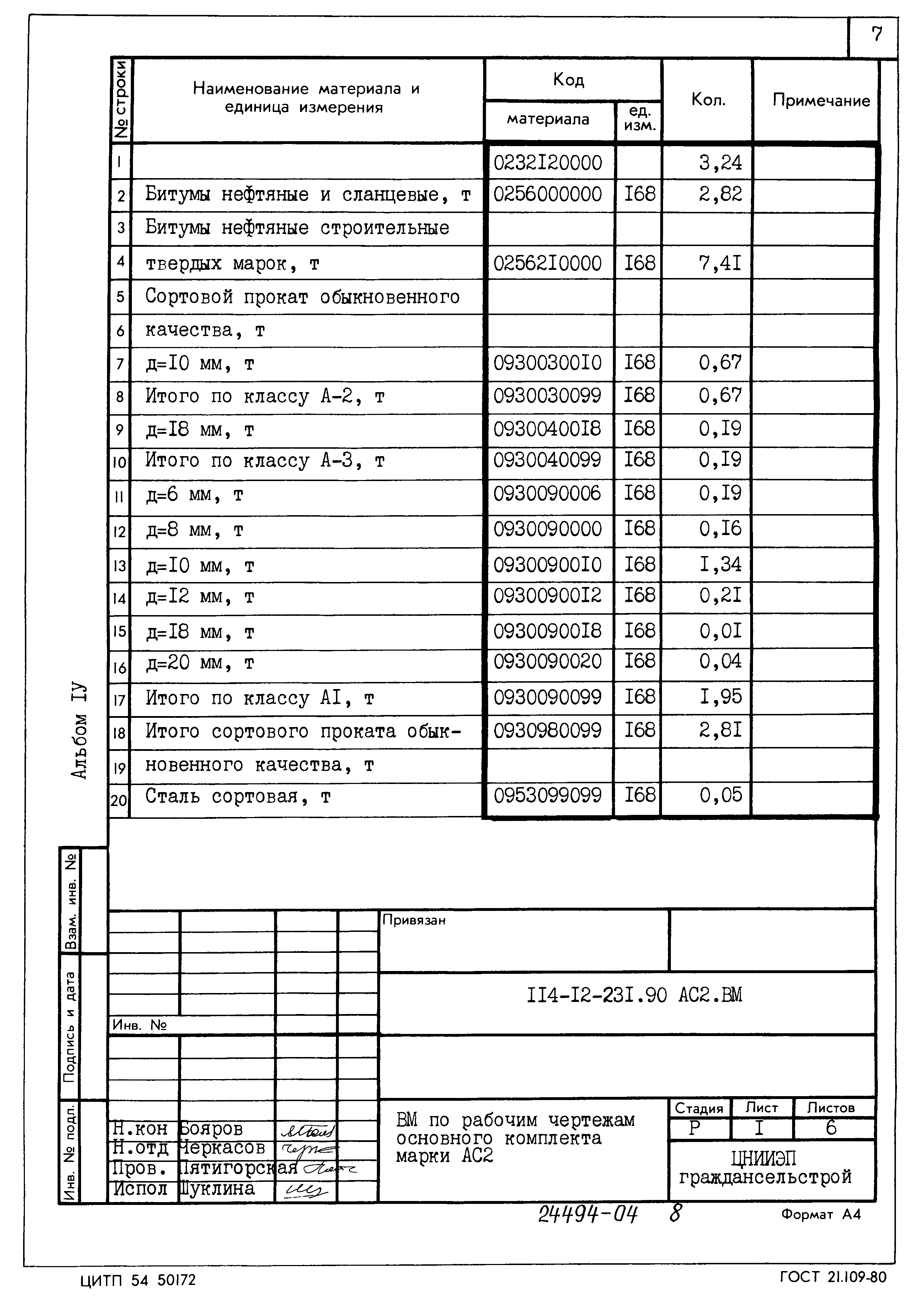 Типовой проект 114-12-231.90