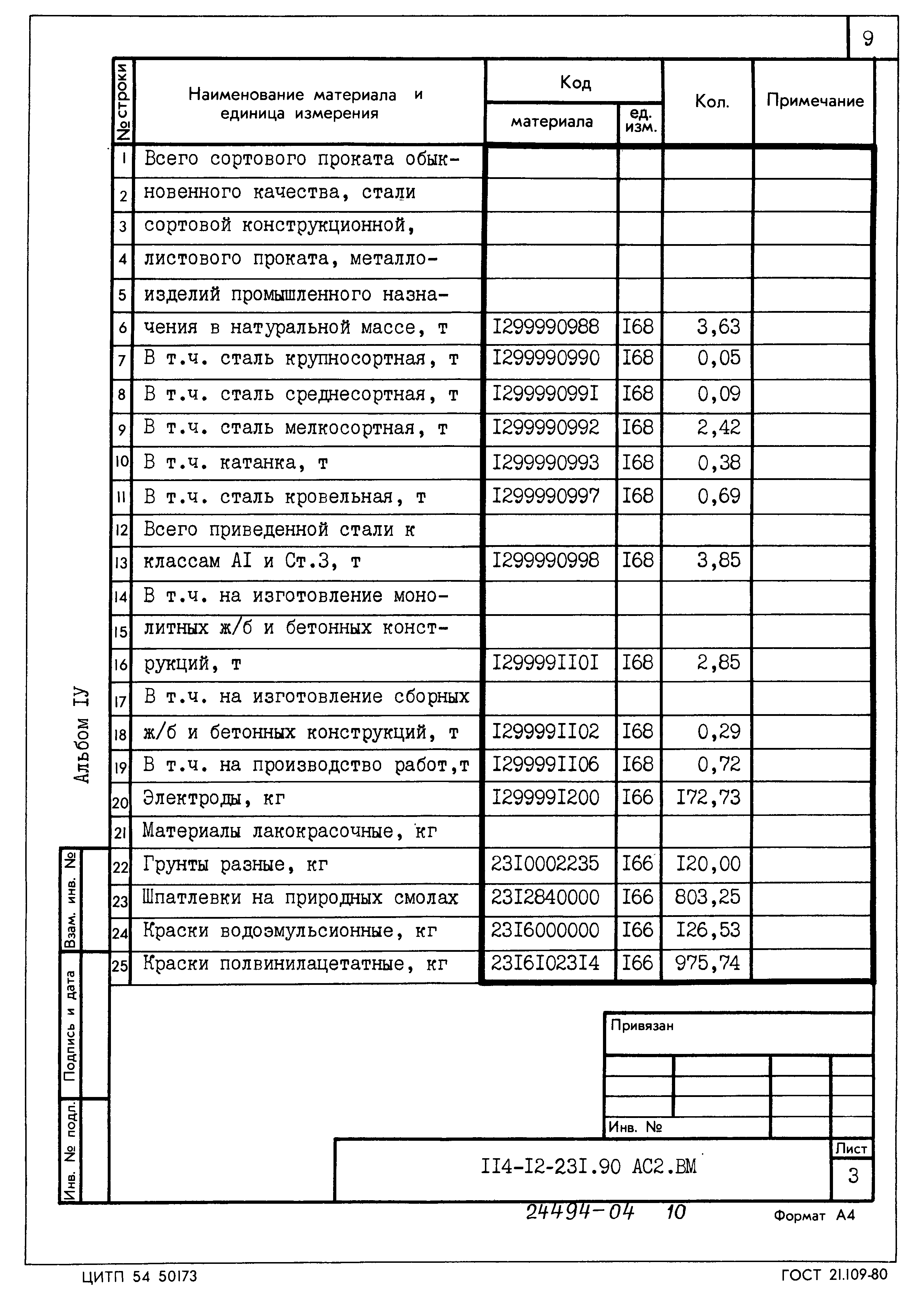 Типовой проект 114-12-231.90