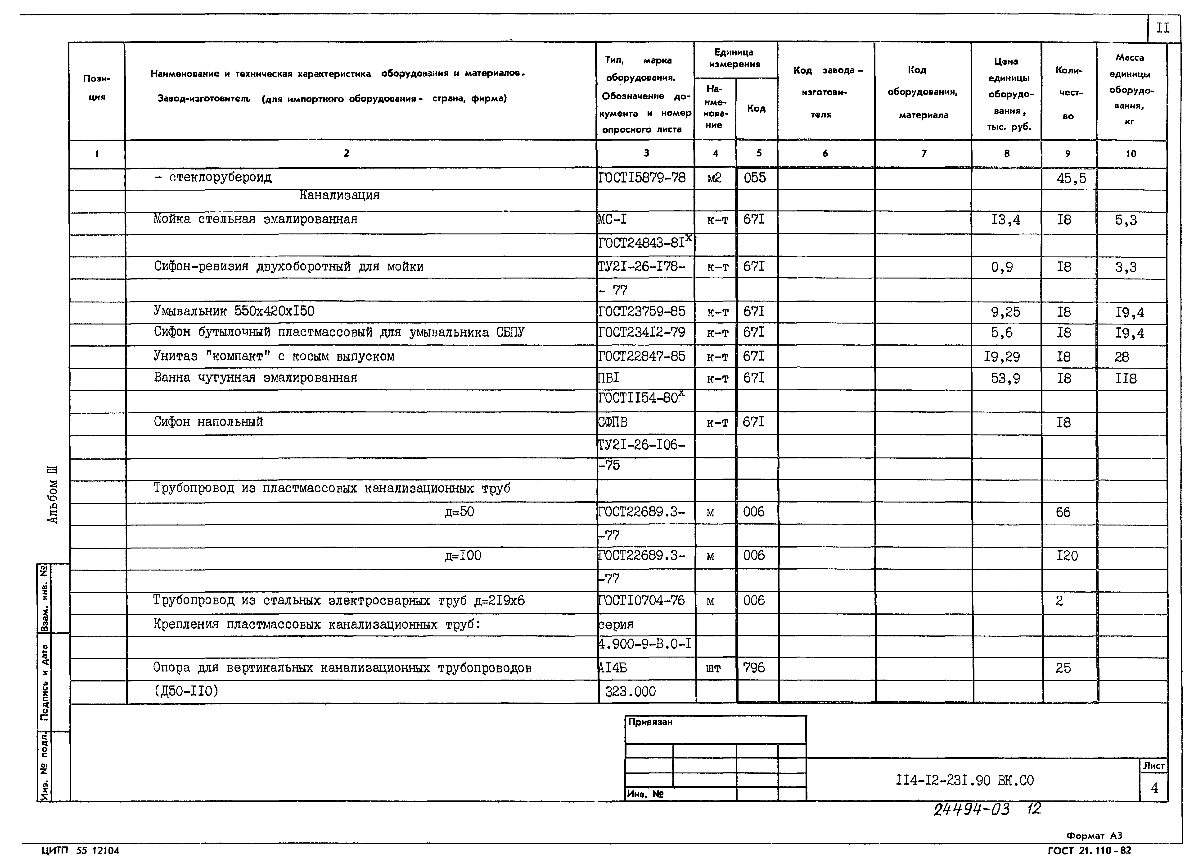 Типовой проект 114-12-231.90