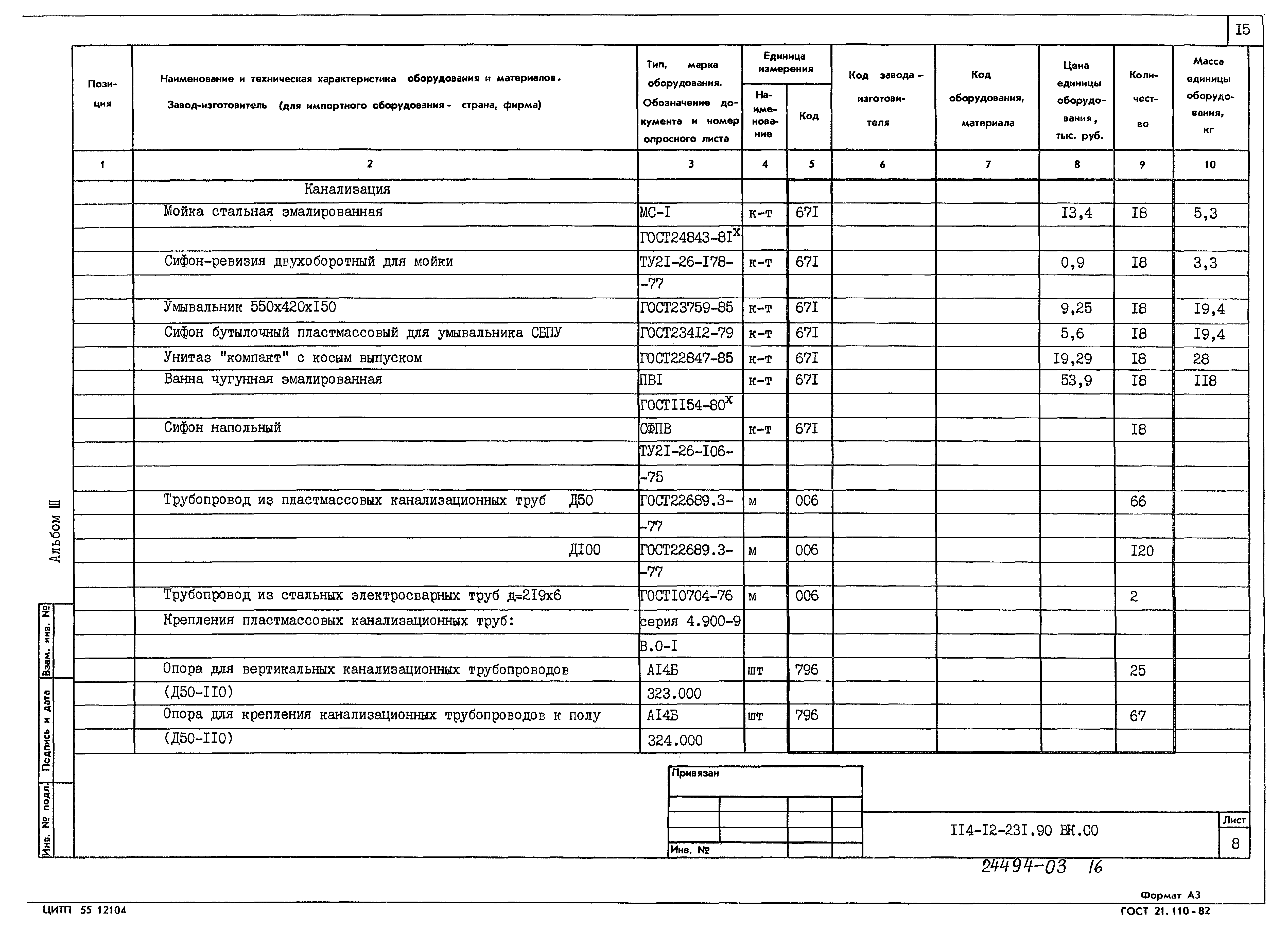 Типовой проект 114-12-231.90