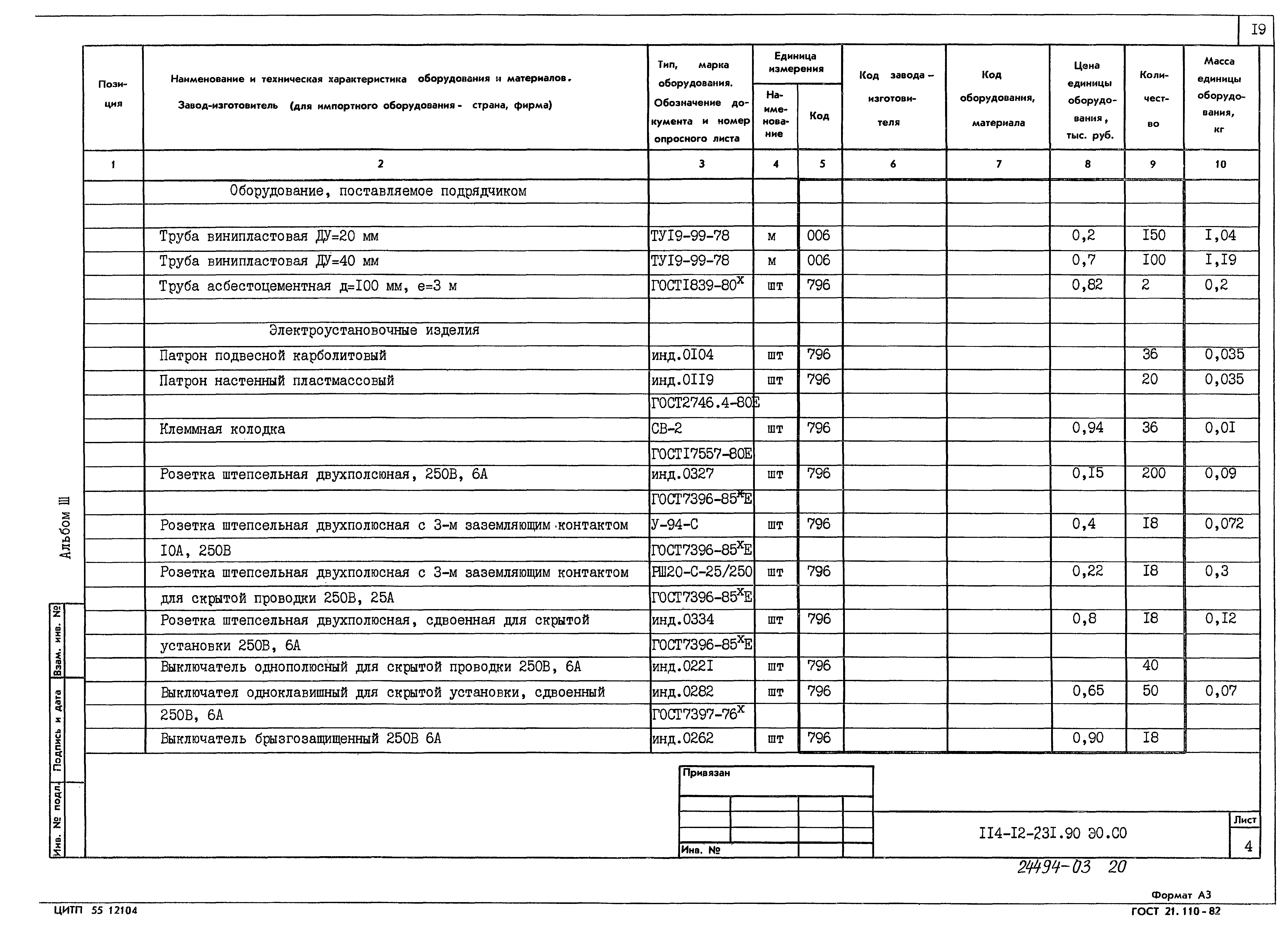 Типовой проект 114-12-231.90