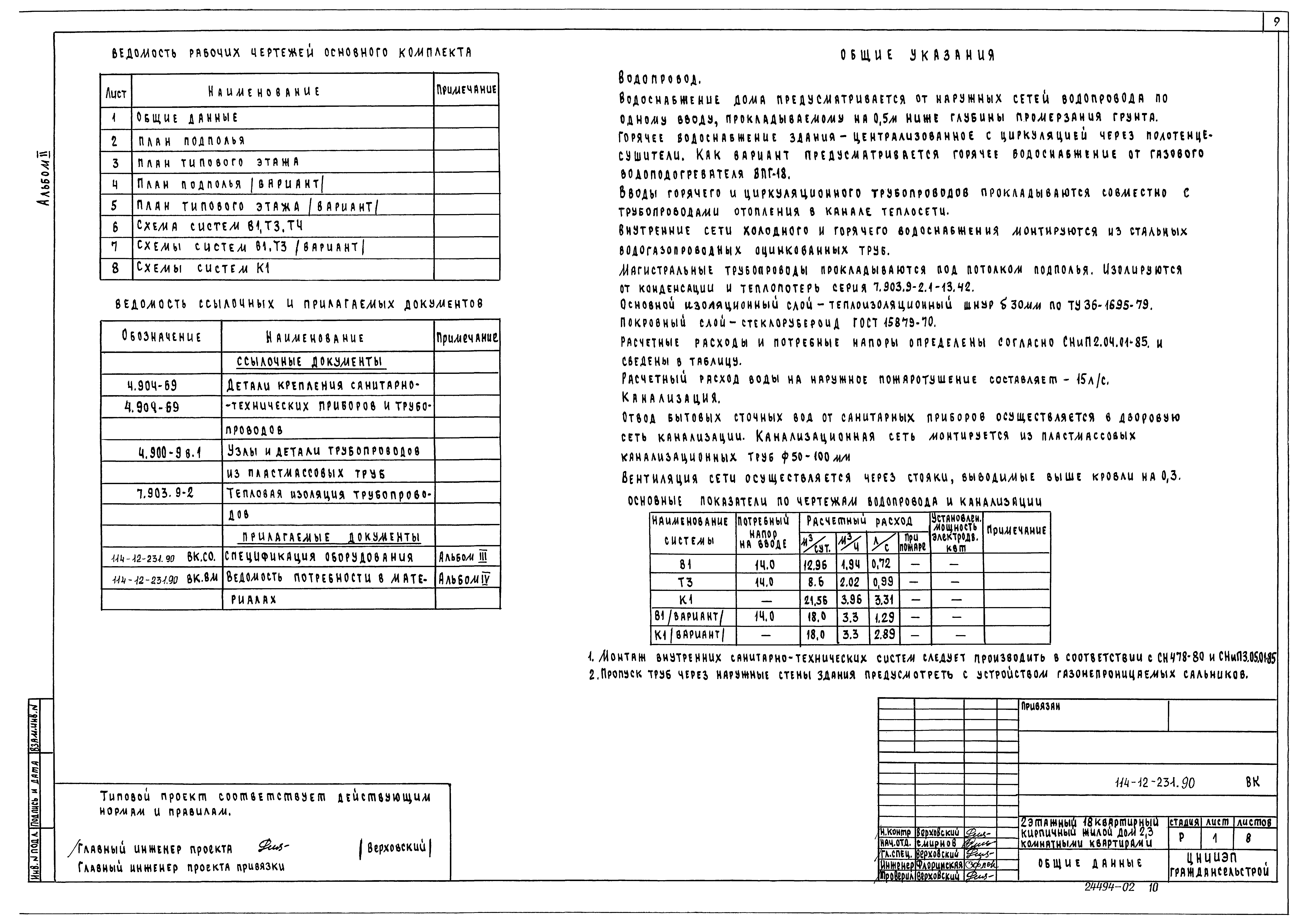 Типовой проект 114-12-231.90