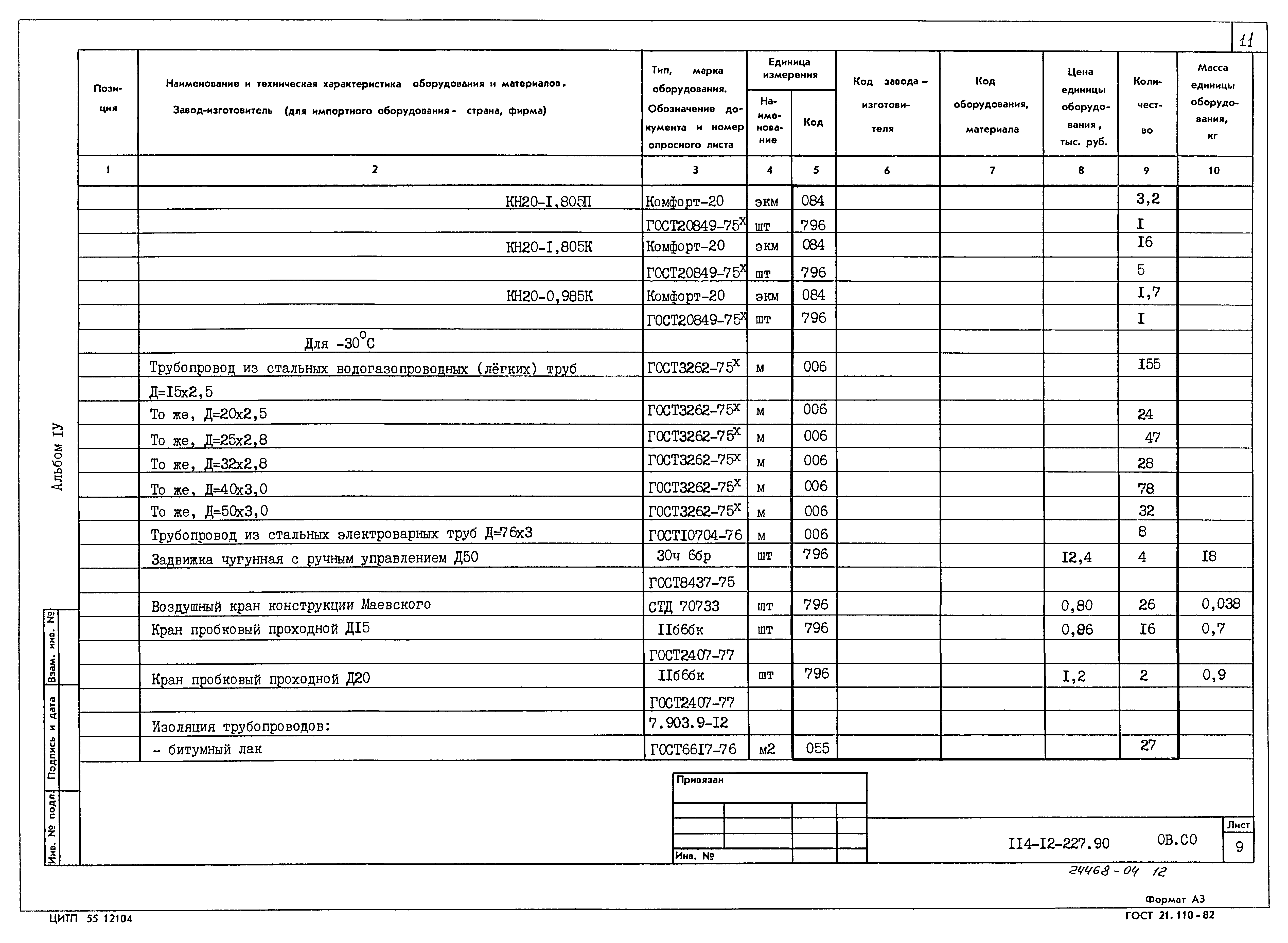 Типовой проект 114-12-227.90