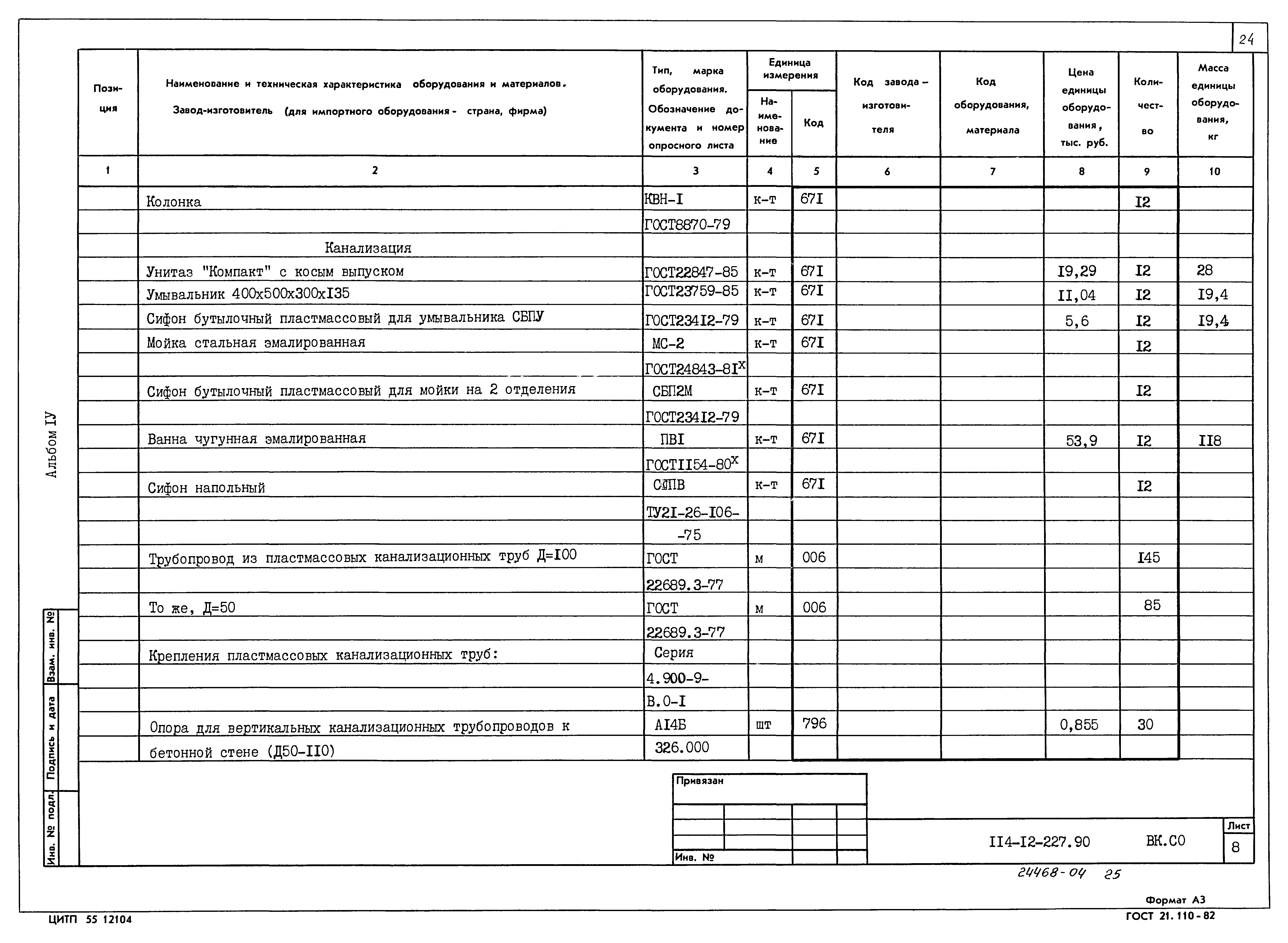 Типовой проект 114-12-227.90