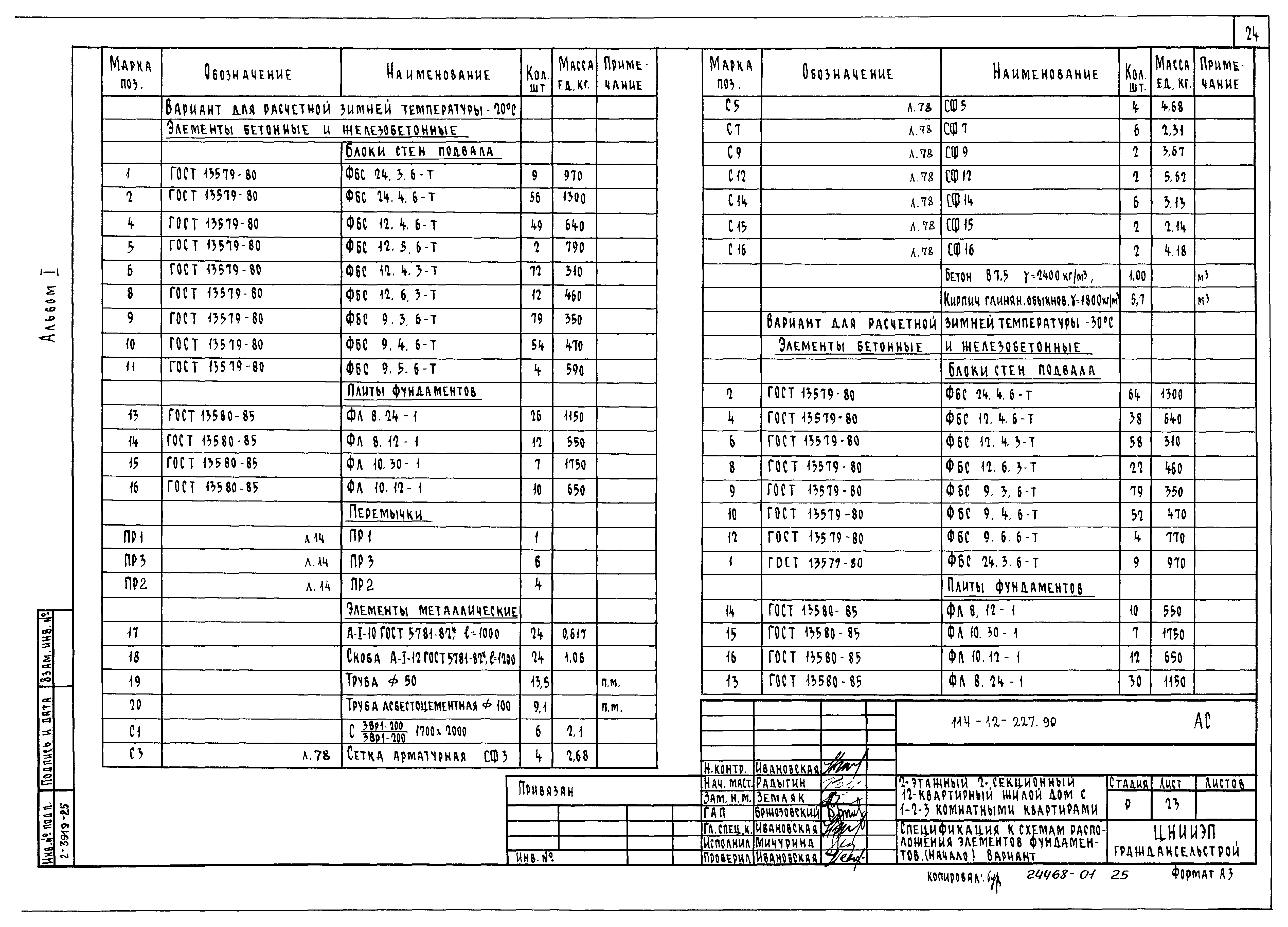 Типовой проект 114-12-227.90