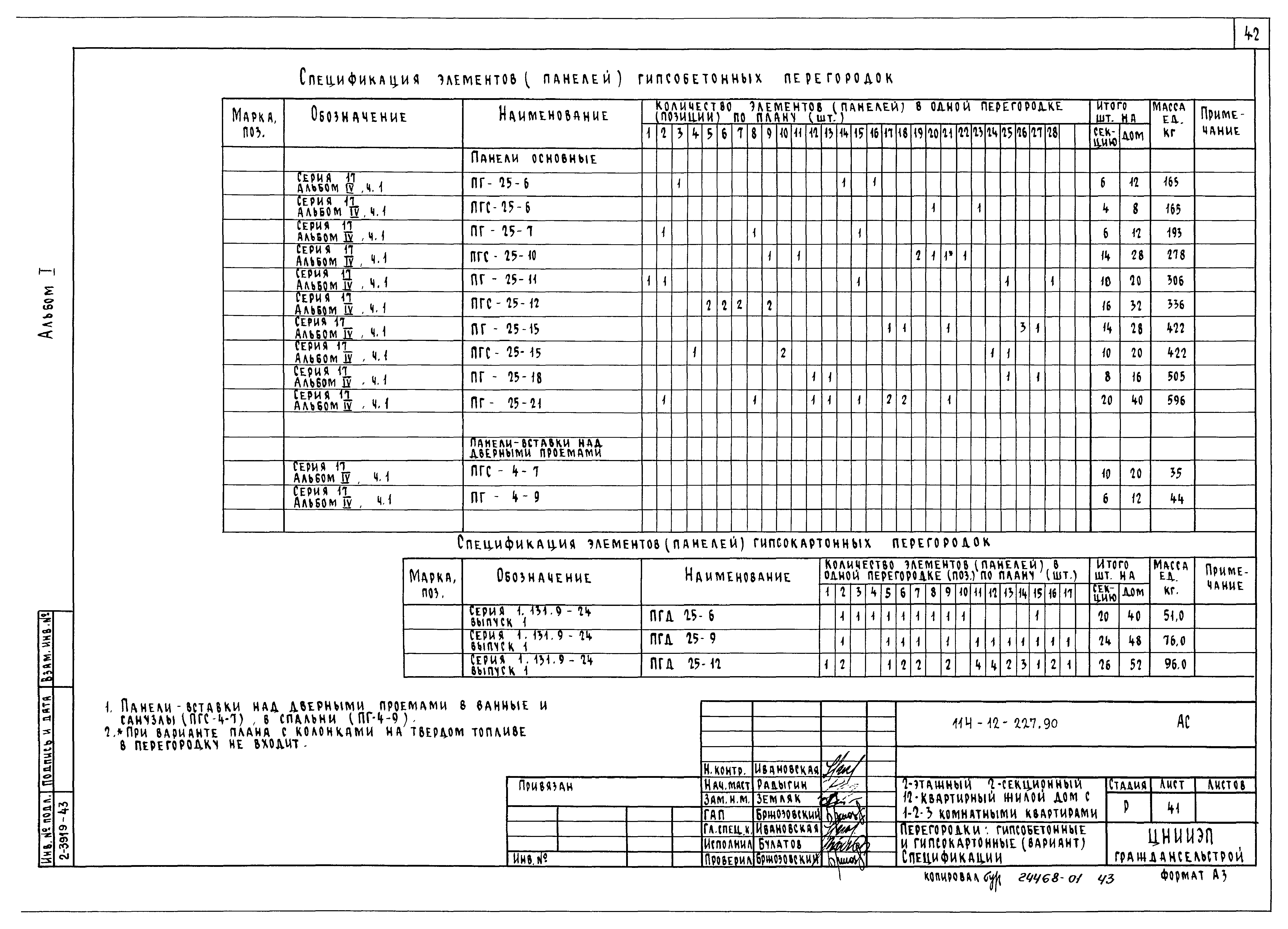 Типовой проект 114-12-227.90