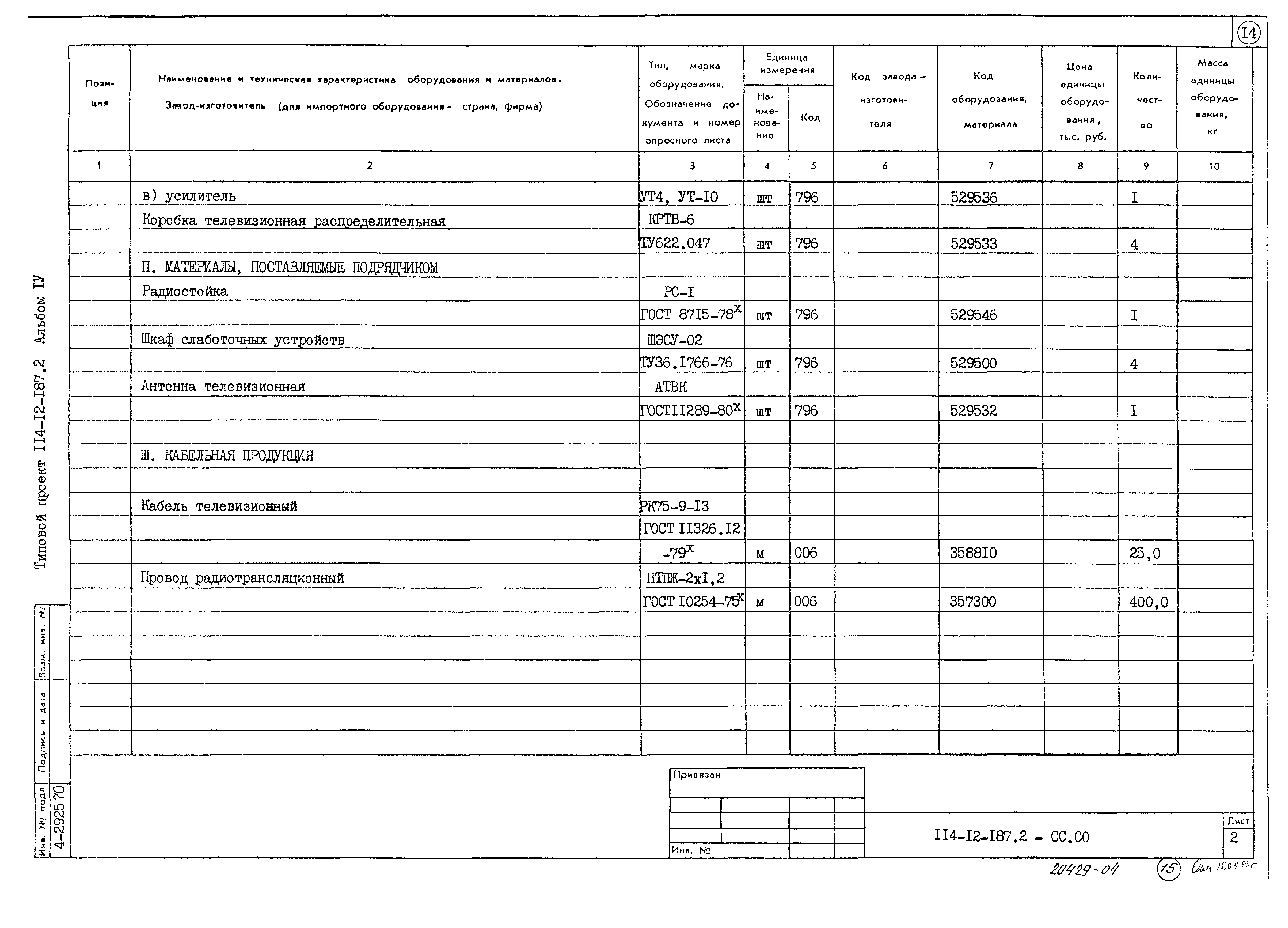 Типовой проект 114-12-187.2