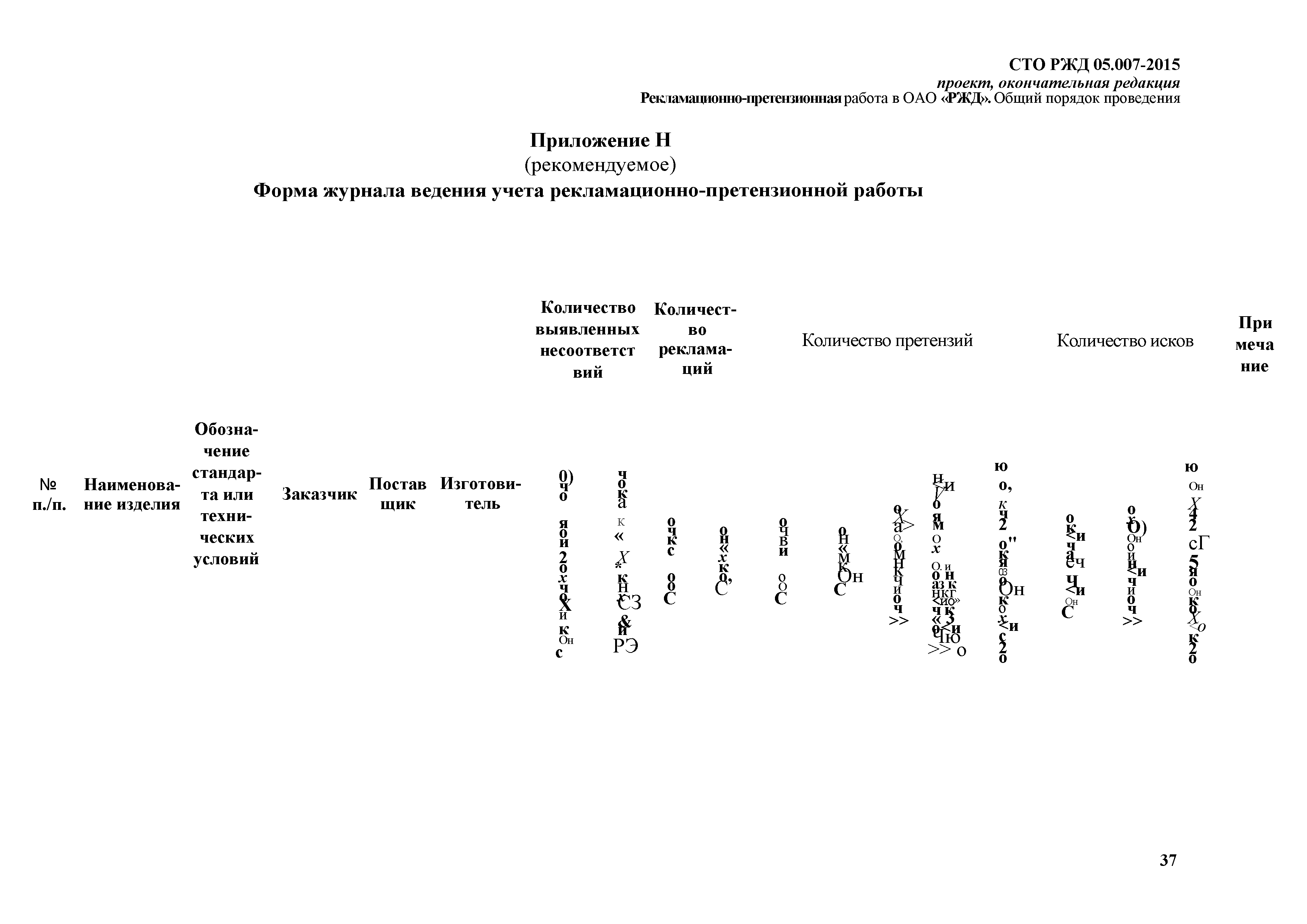 Сто 007 2015. СТО РЖД 05.007-2019. СТО РЖД 15.011-2015 приложение в. СТО РЖД 05 007 2019 рекламационно-претензионной.