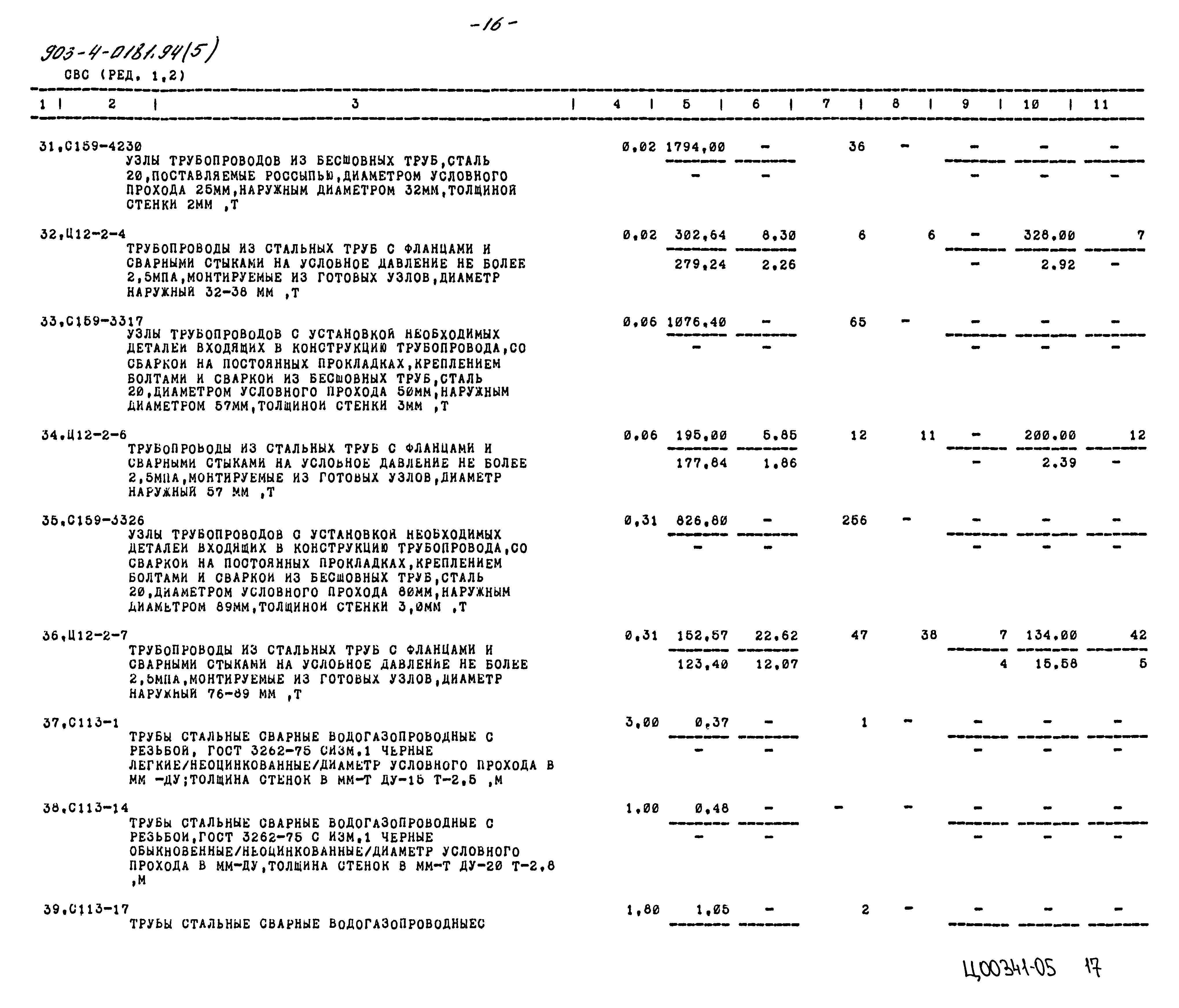 Типовые проектные решения 903-4-0181.94