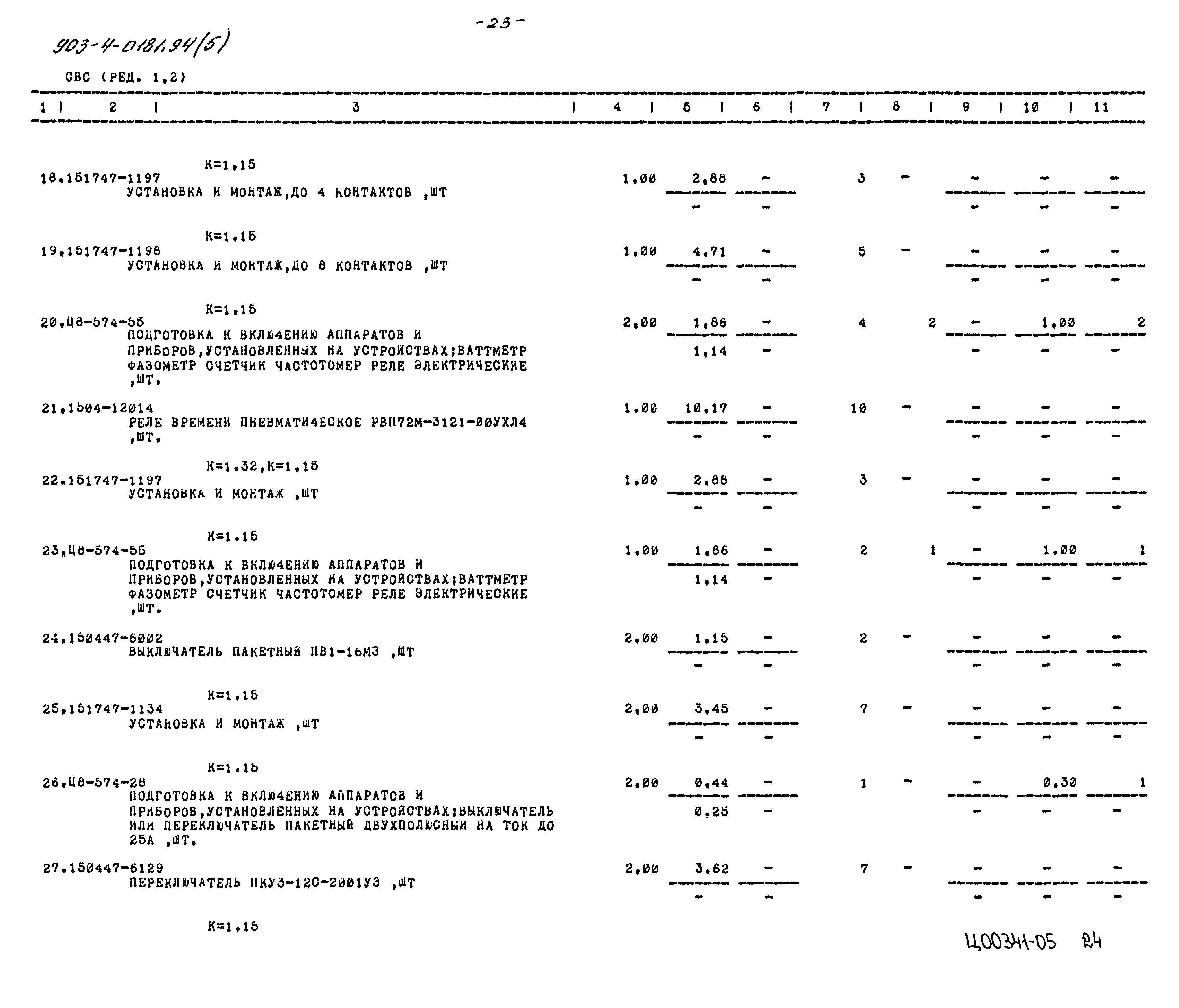 Типовые проектные решения 903-4-0181.94
