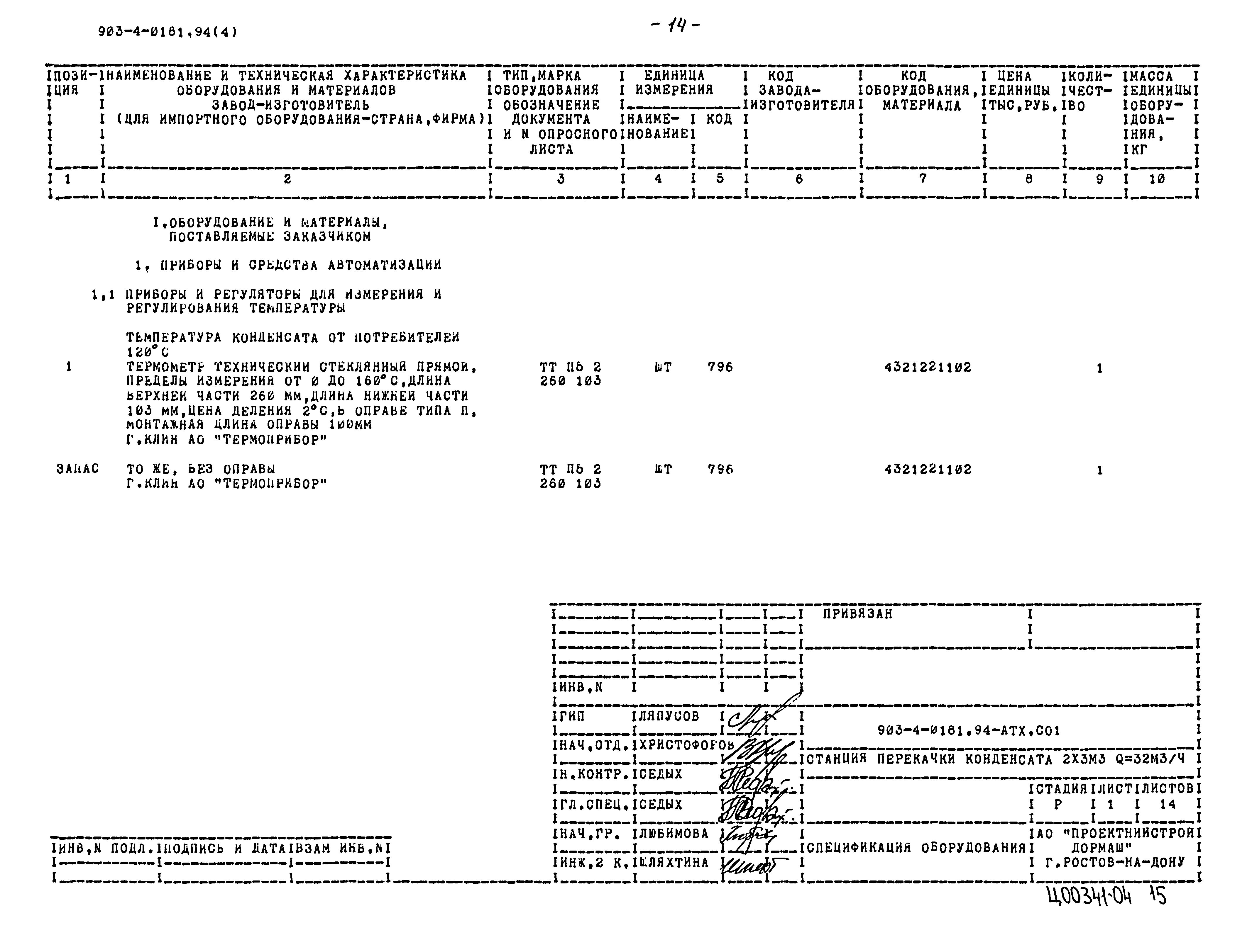Типовые проектные решения 903-4-0181.94