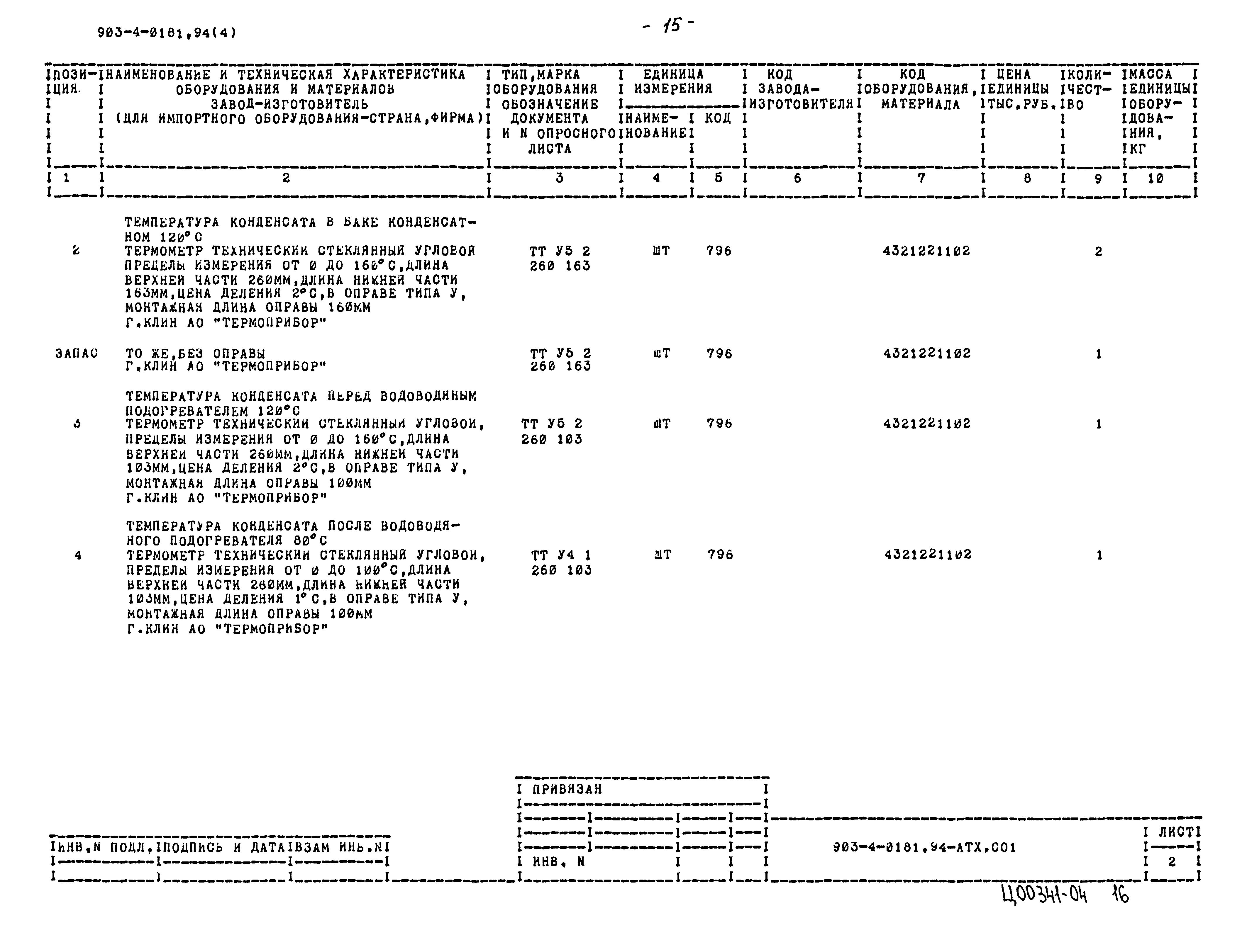 Типовые проектные решения 903-4-0181.94