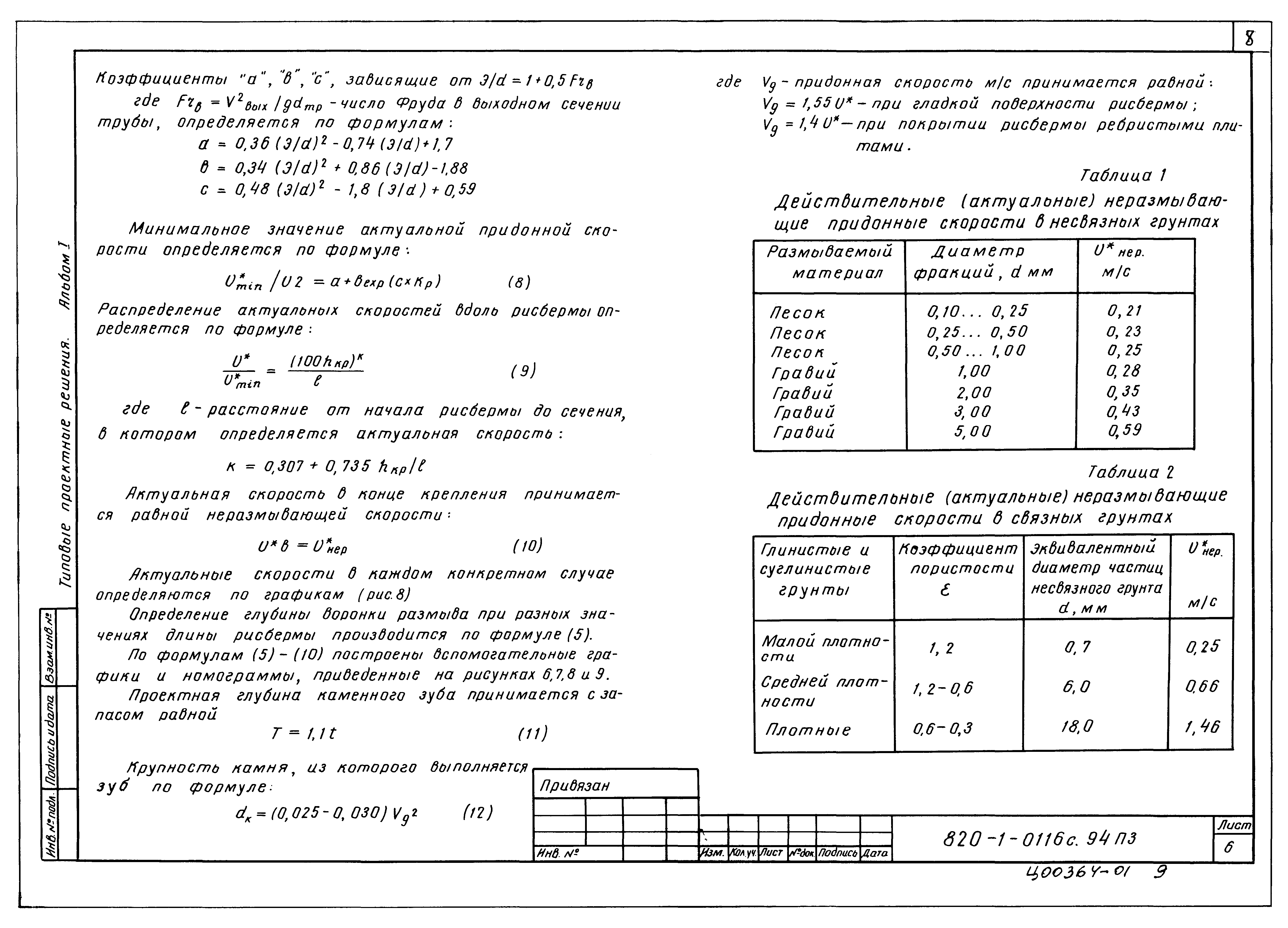Типовые проектные решения 820-1-0116с.94