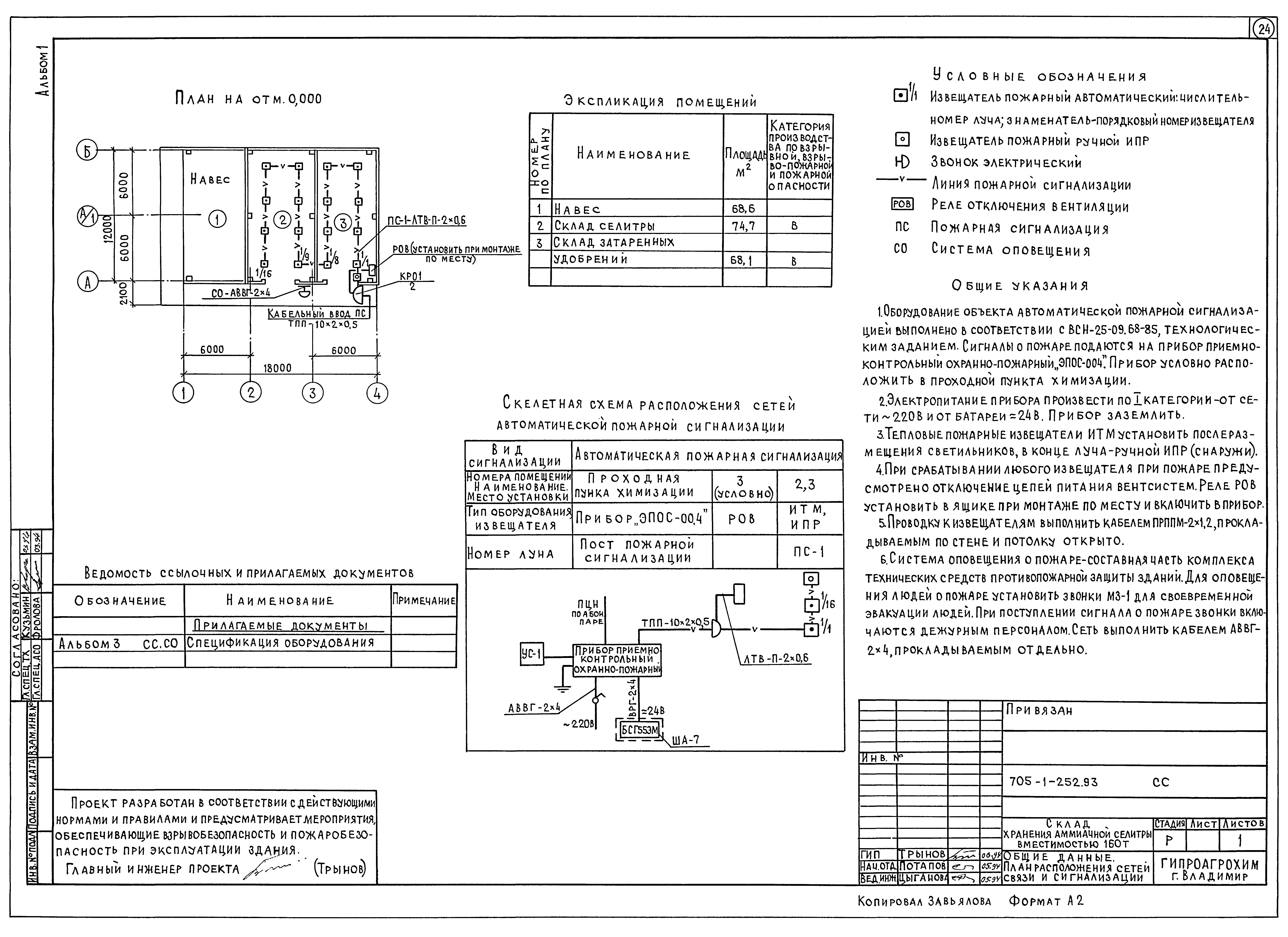 Типовой проект 705-1-252.93