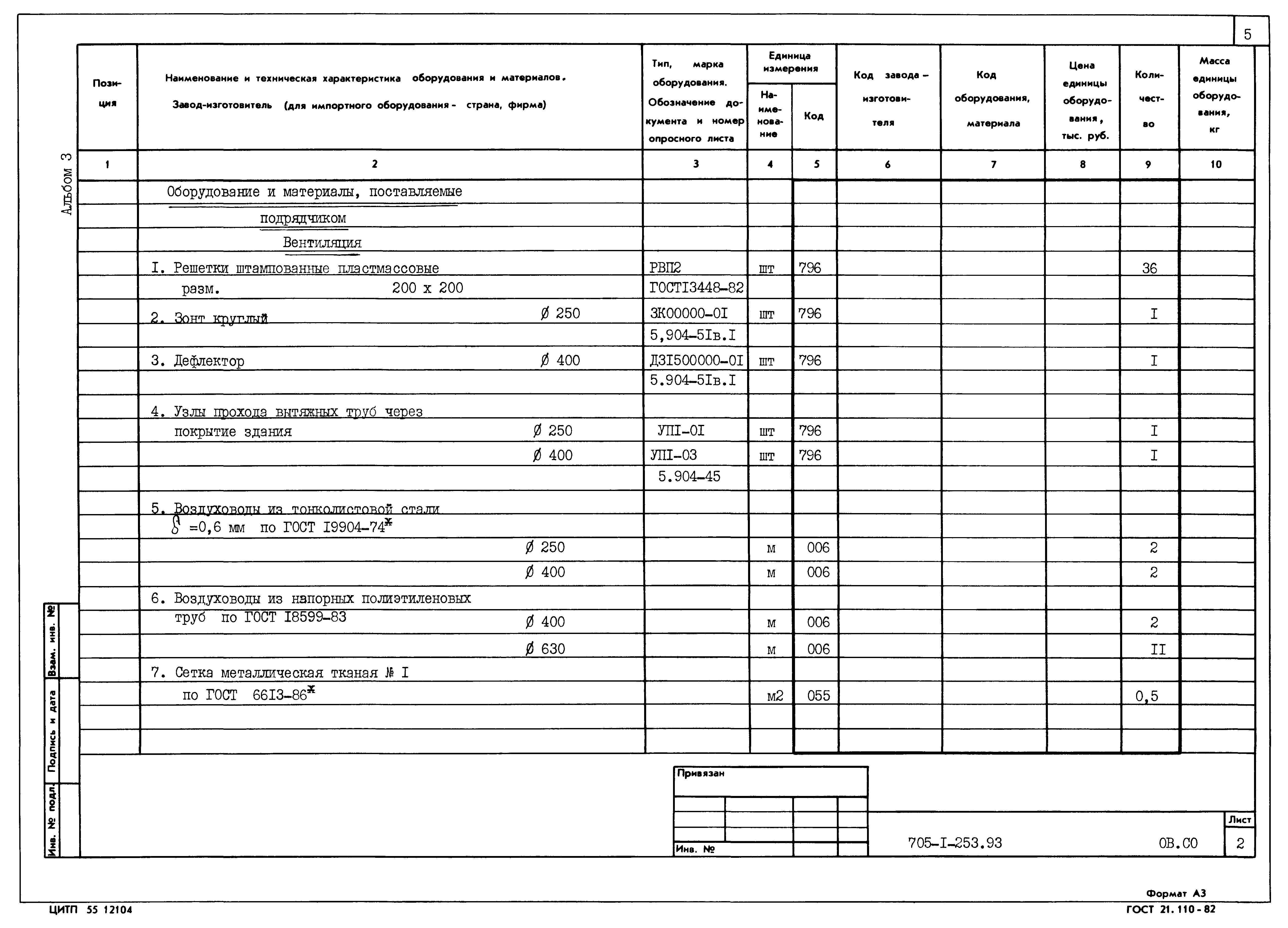 Типовой проект 705-1-253.93