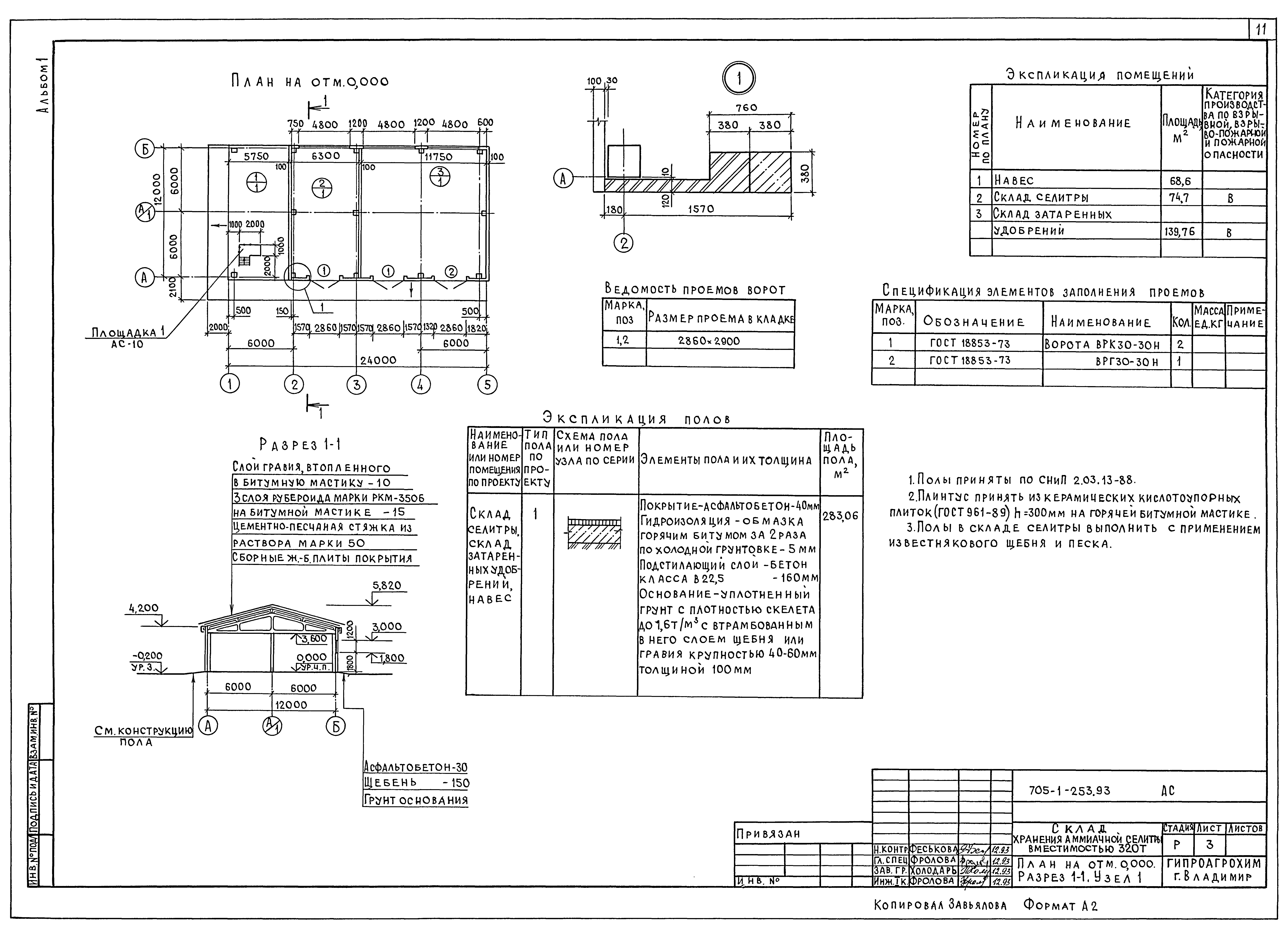 Типовой проект 705-1-253.93