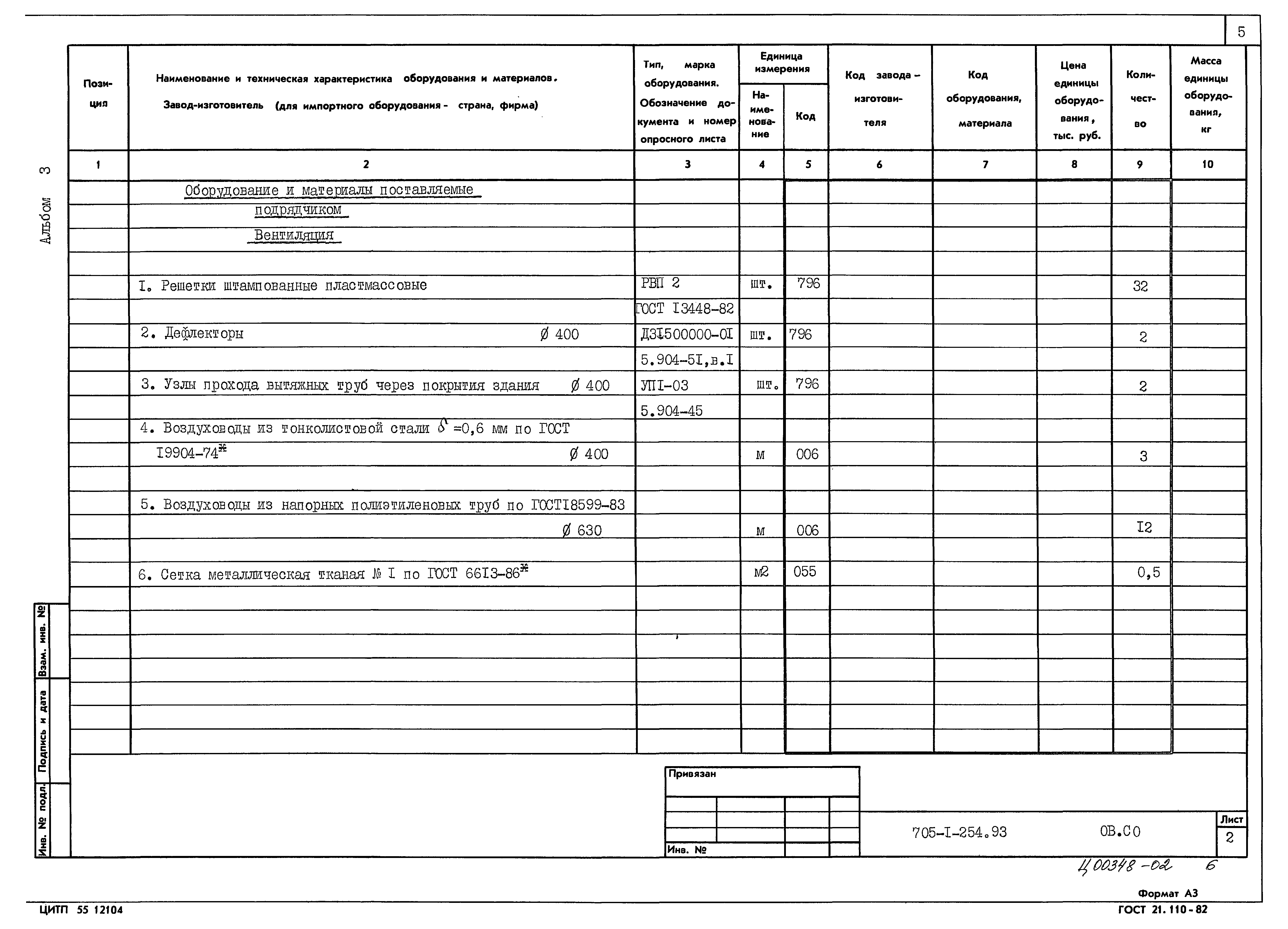Типовой проект 705-1-254.93