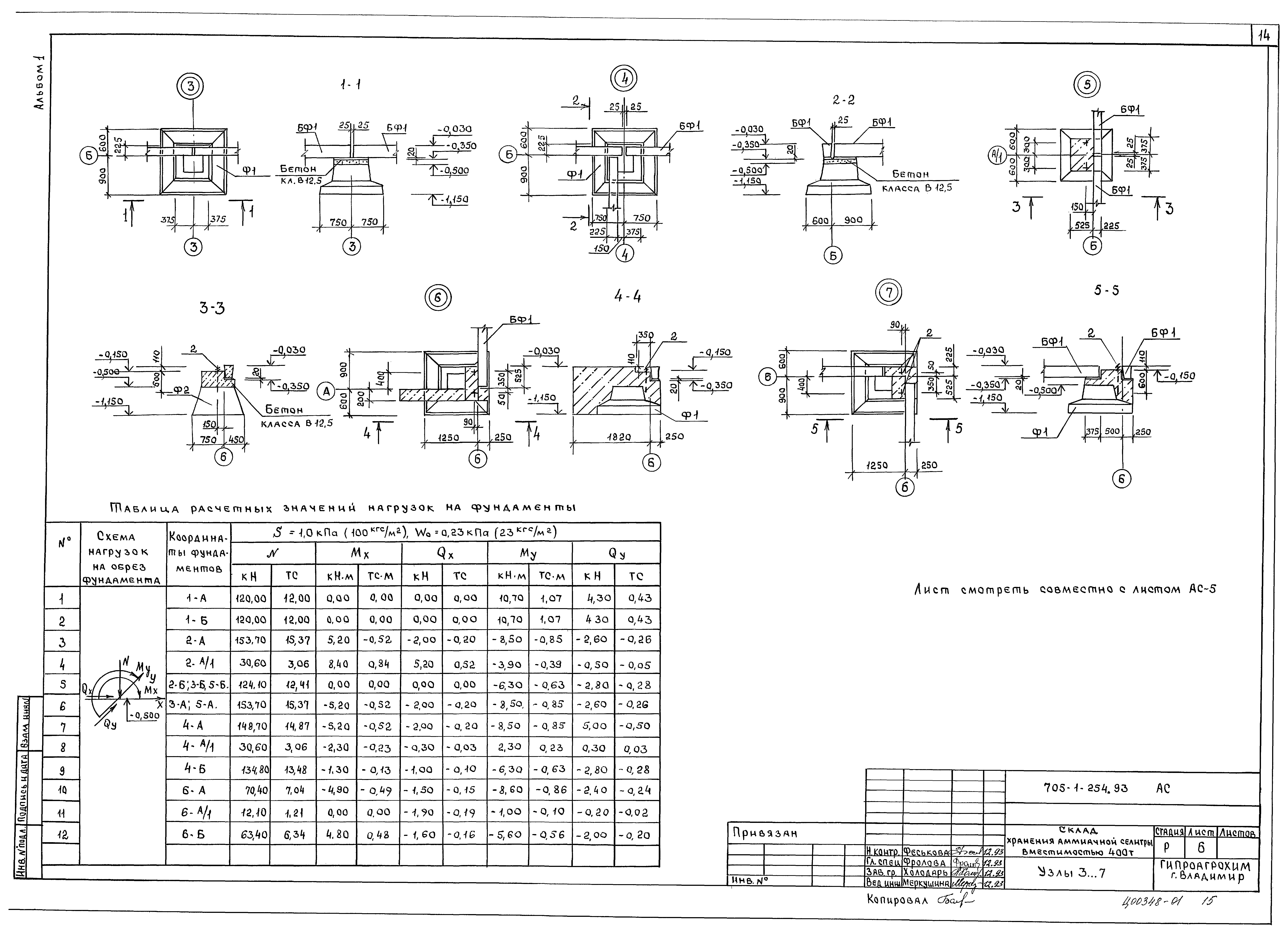 Типовой проект 705-1-254.93