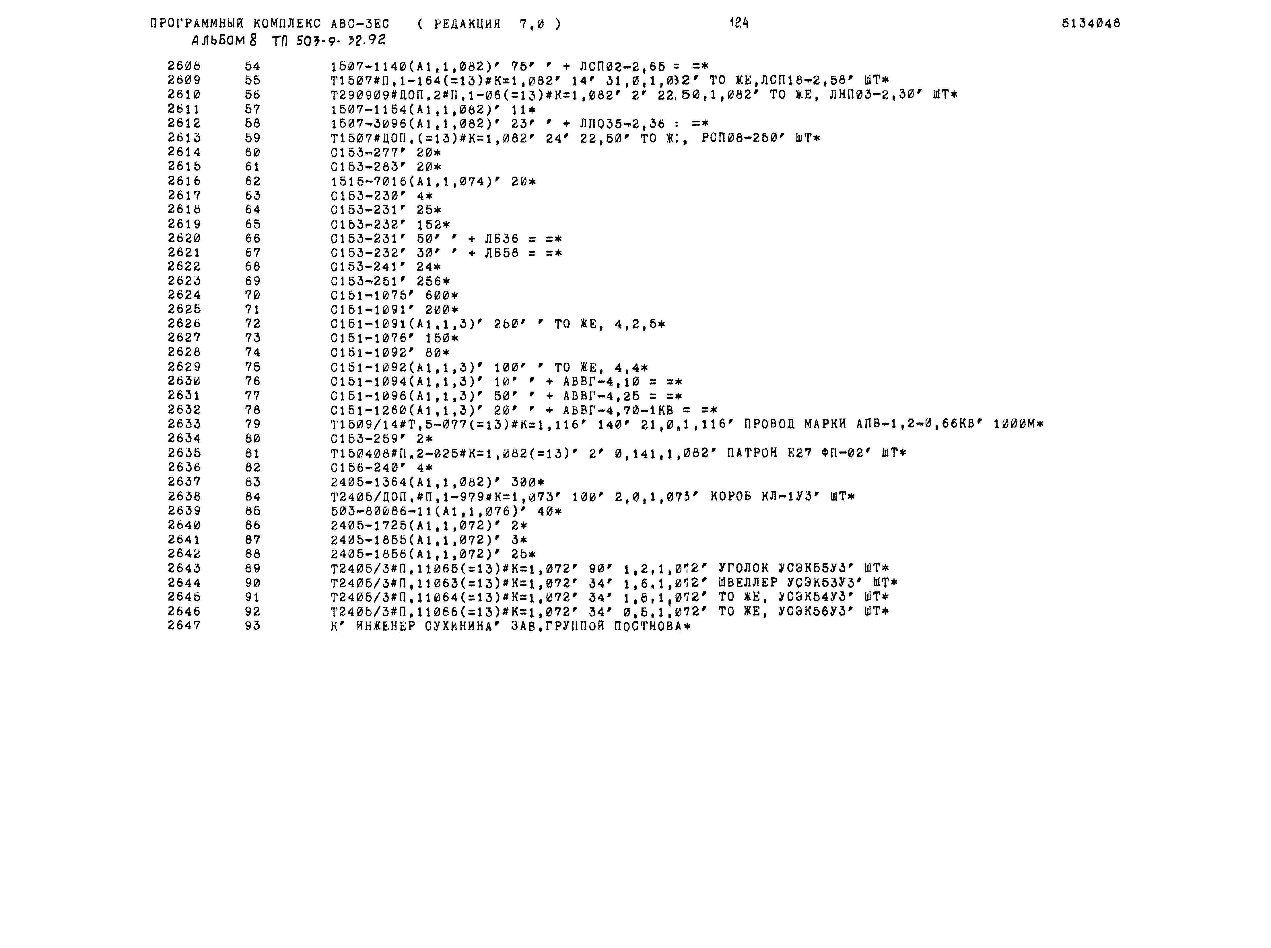 Типовой проект 503-9-32.92