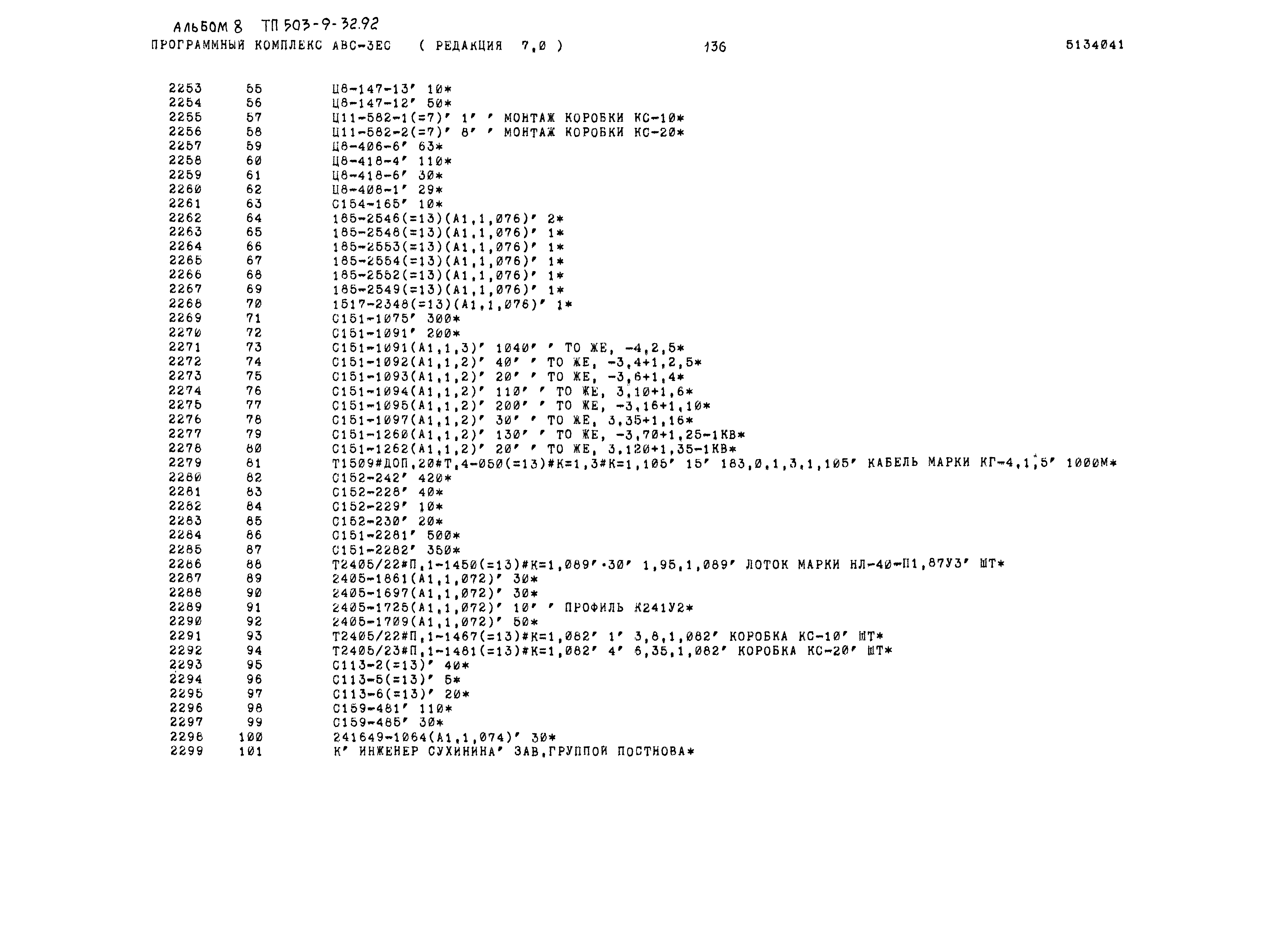 Типовой проект 503-9-32.92