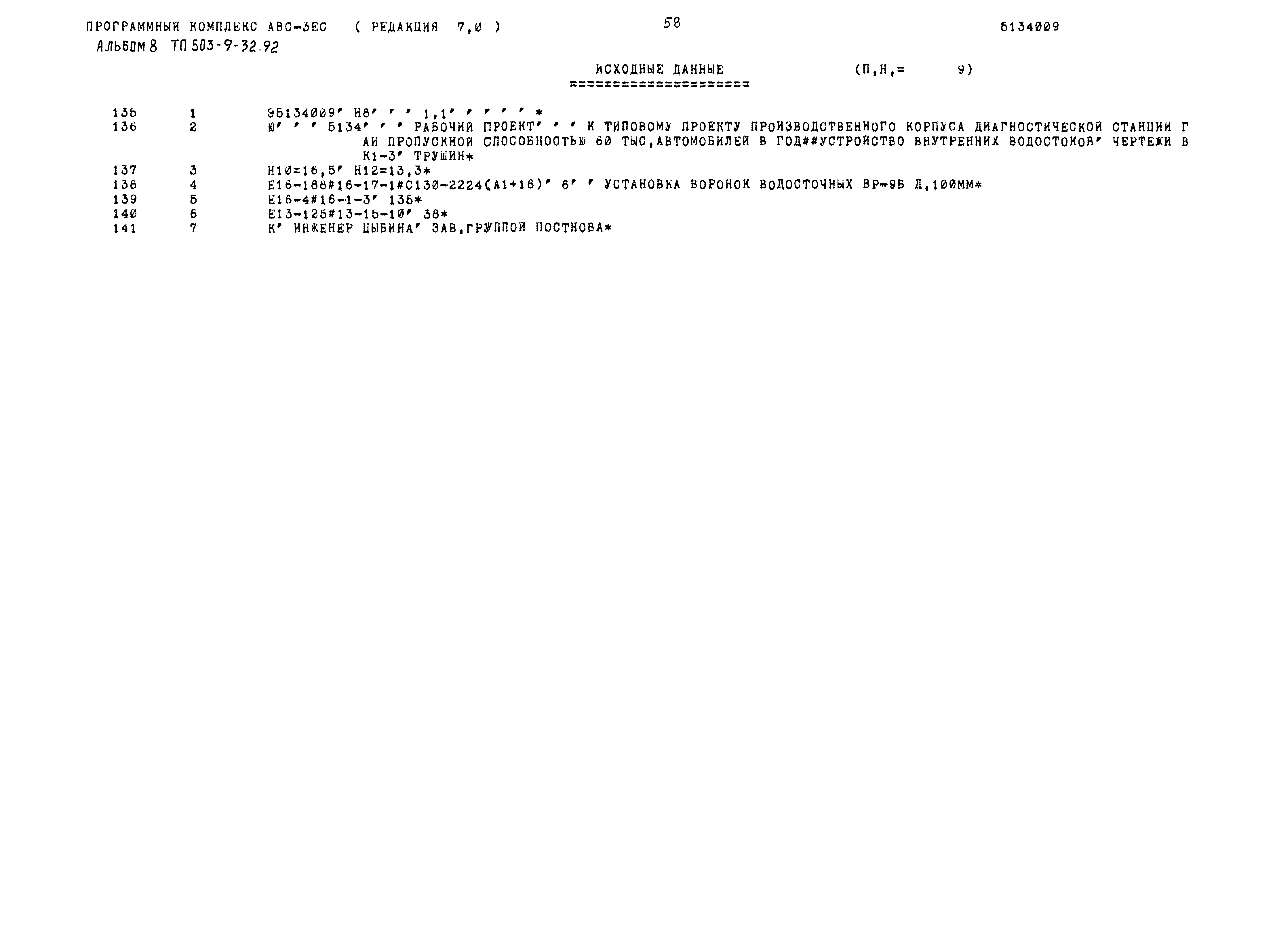 Типовой проект 503-9-32.92