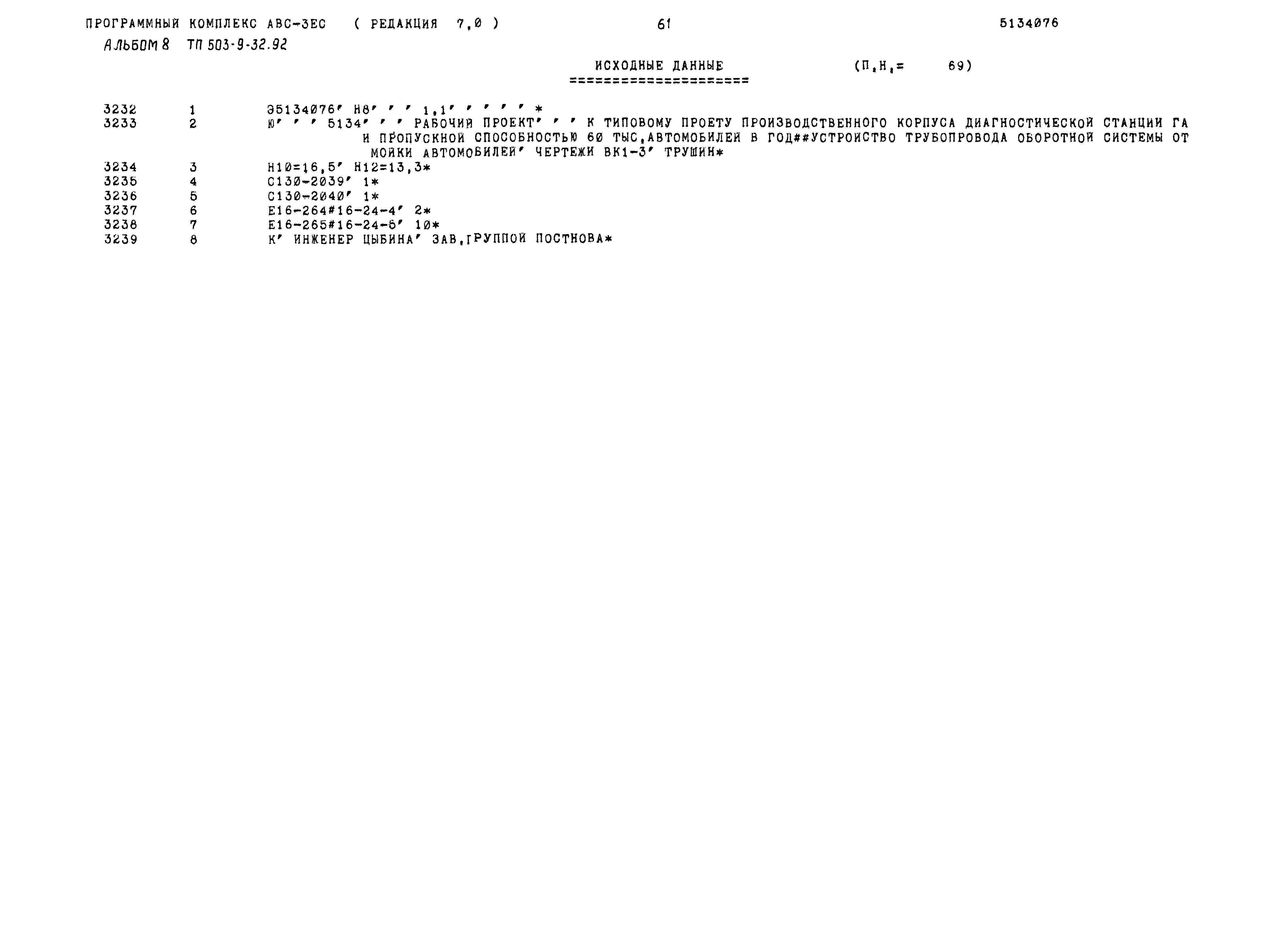 Типовой проект 503-9-32.92