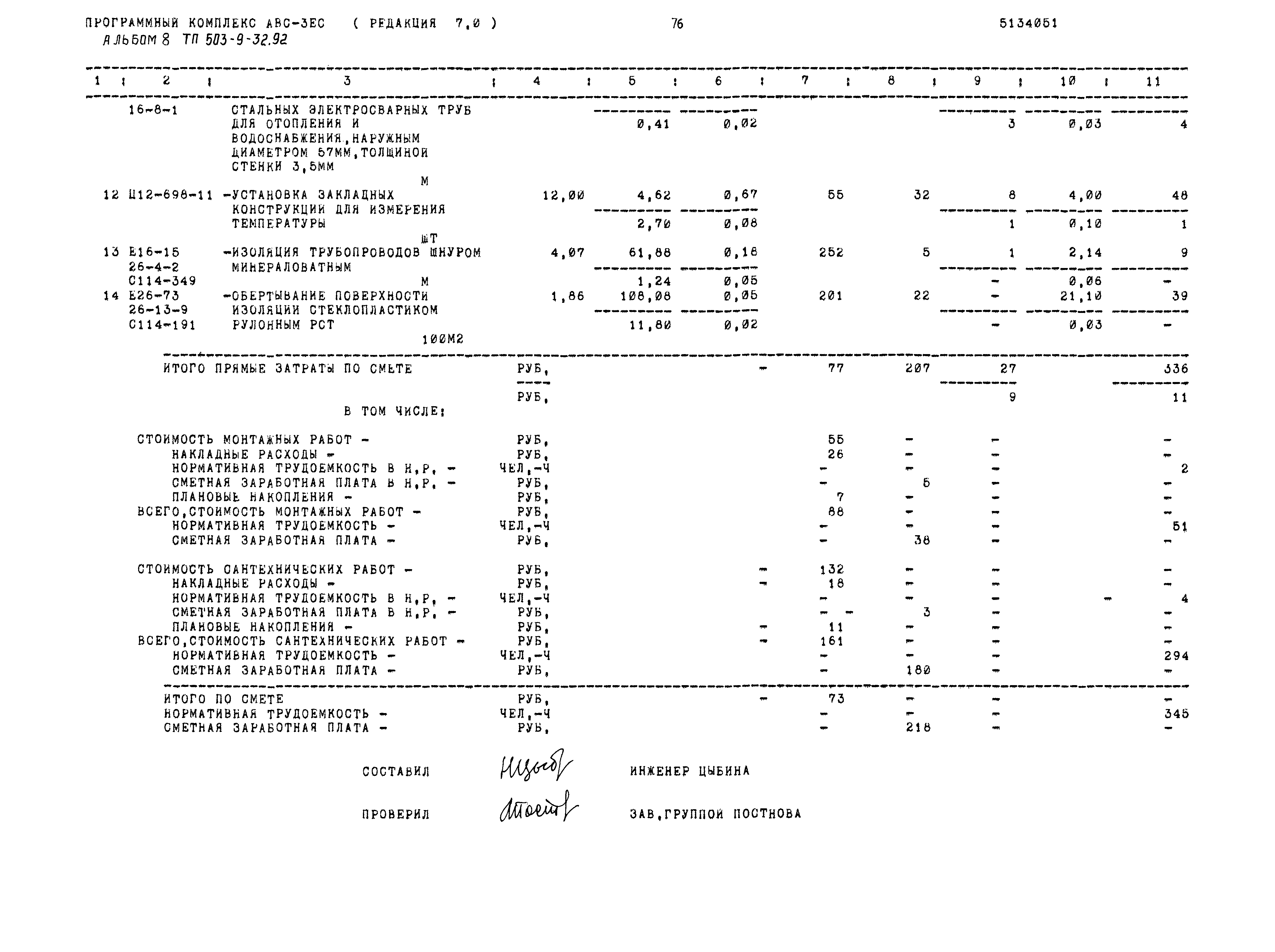 Типовой проект 503-9-32.92