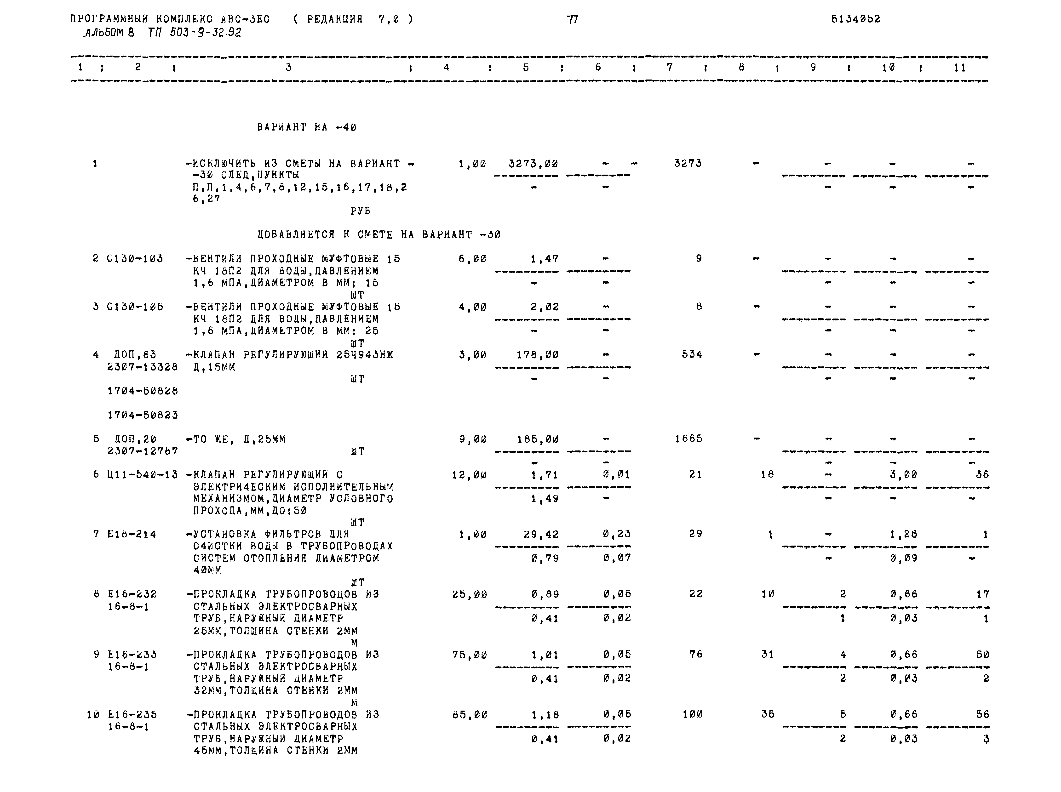 Типовой проект 503-9-32.92