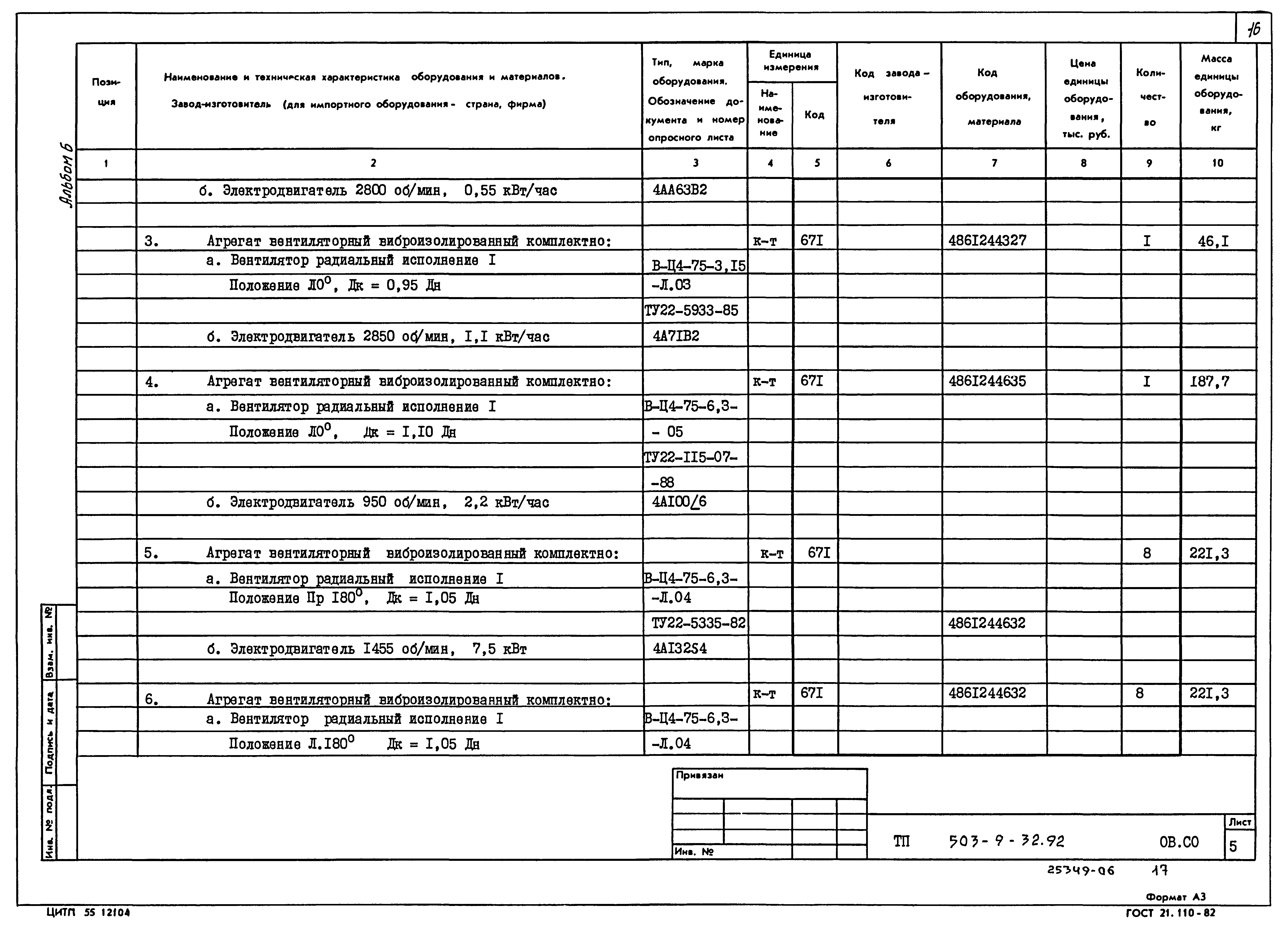 Типовой проект 503-9-32.92