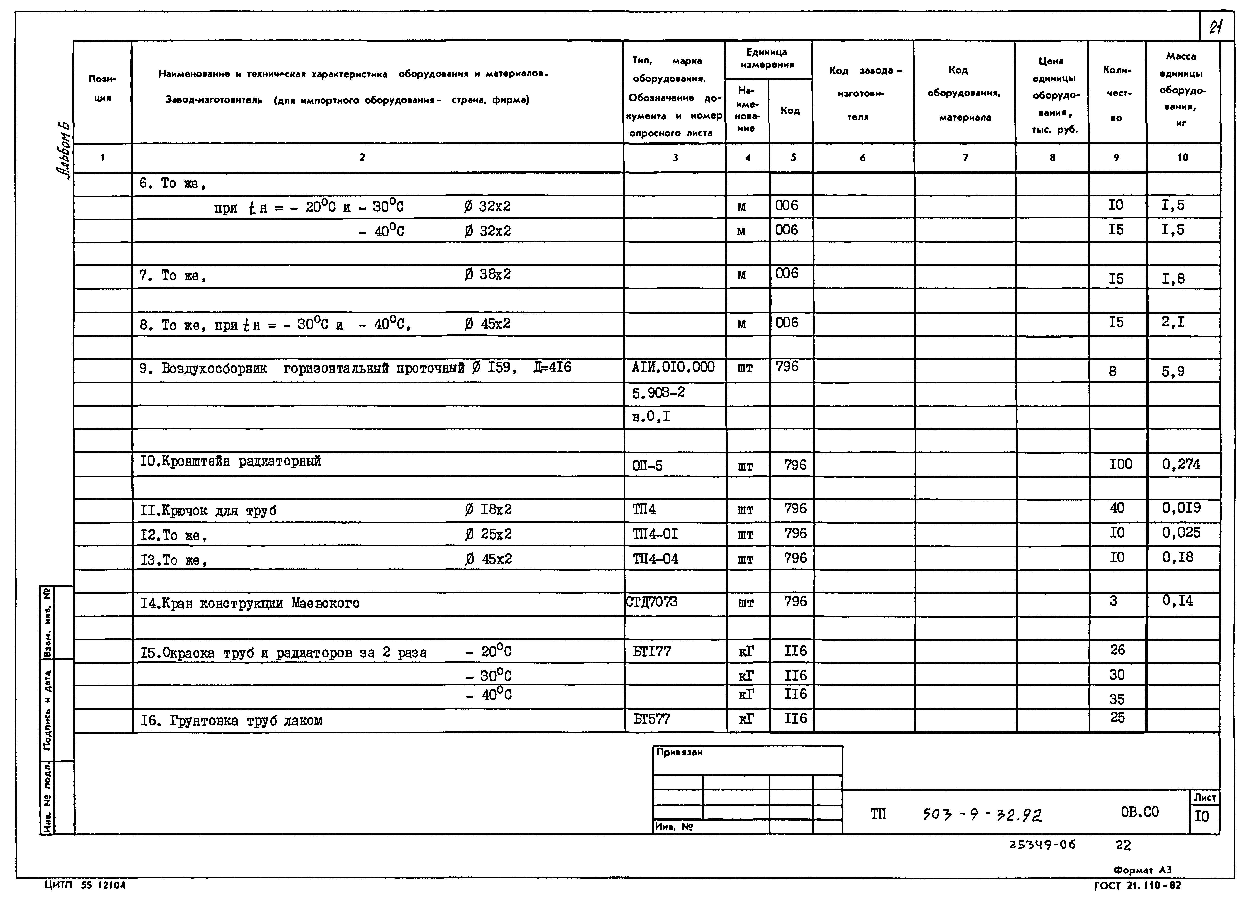 Типовой проект 503-9-32.92