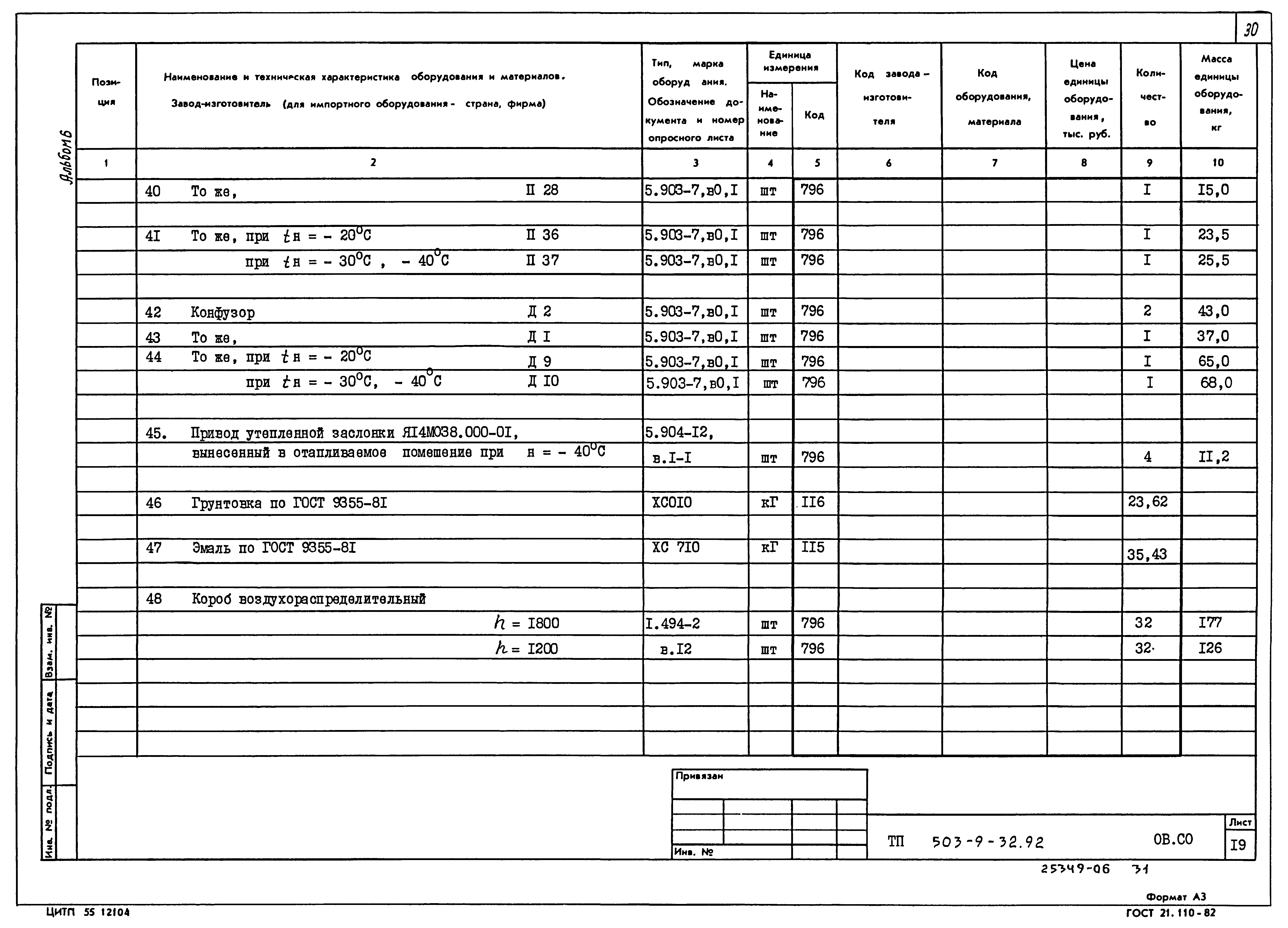 Типовой проект 503-9-32.92
