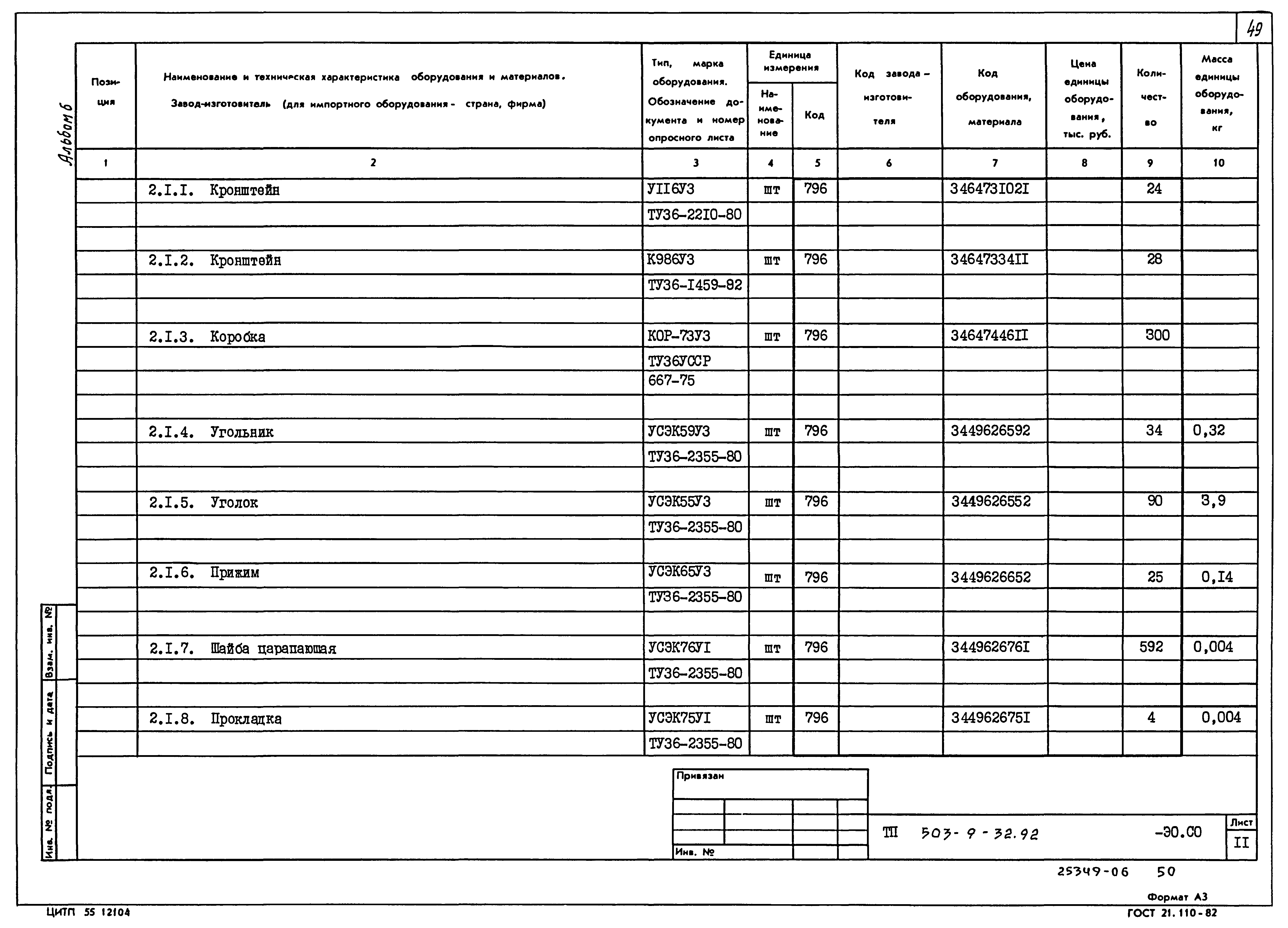 Типовой проект 503-9-32.92