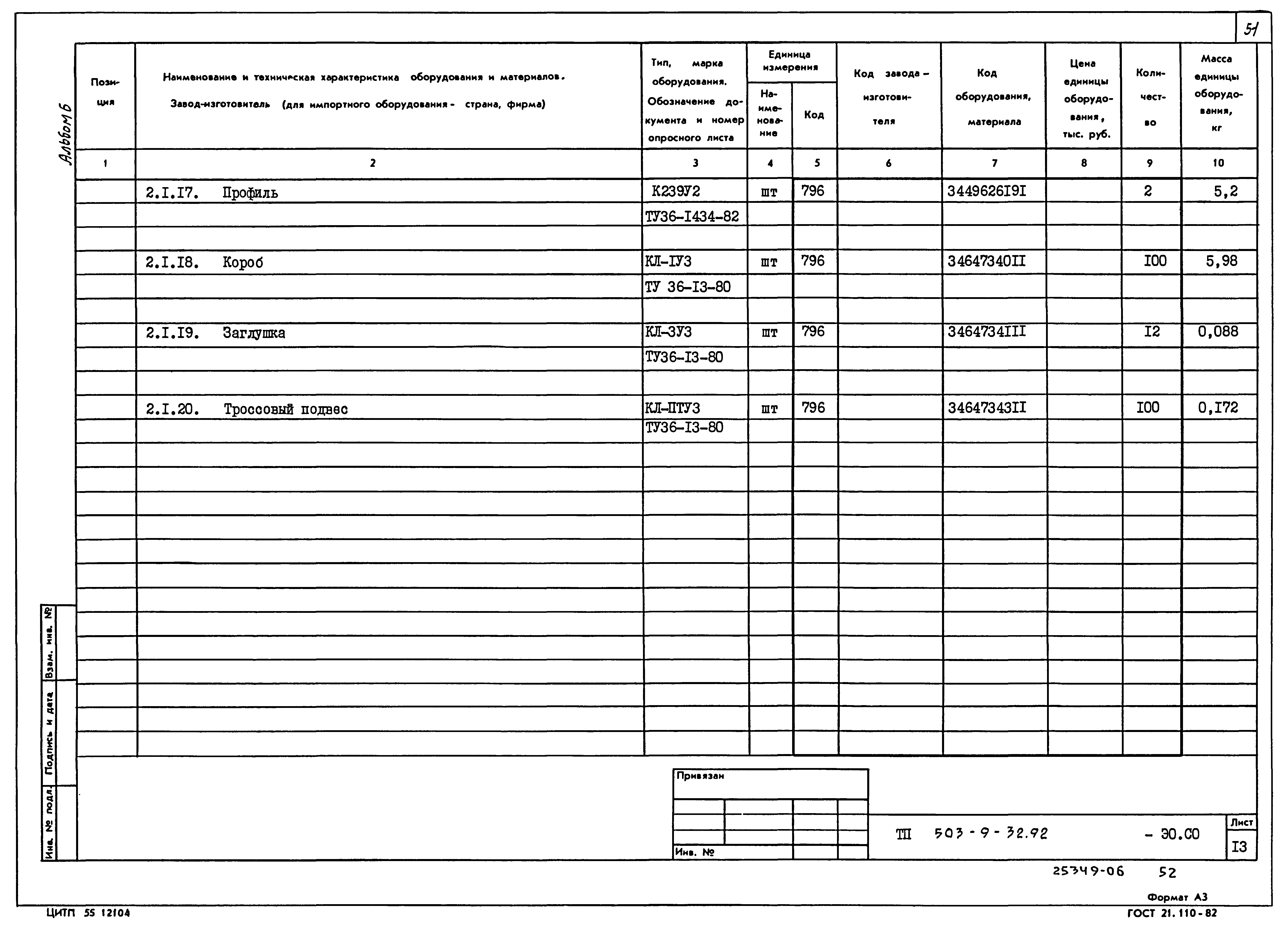 Типовой проект 503-9-32.92