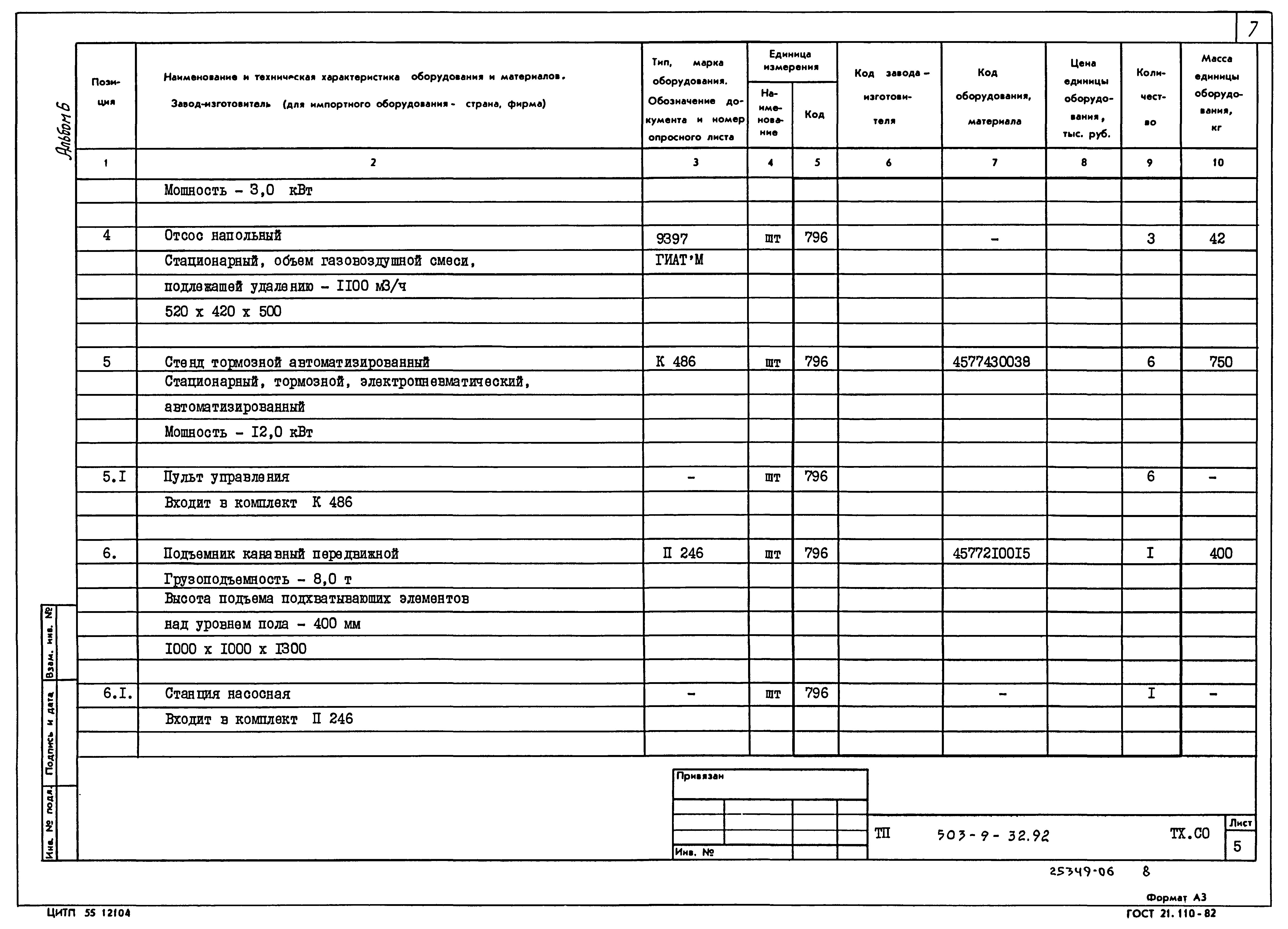 Типовой проект 503-9-32.92