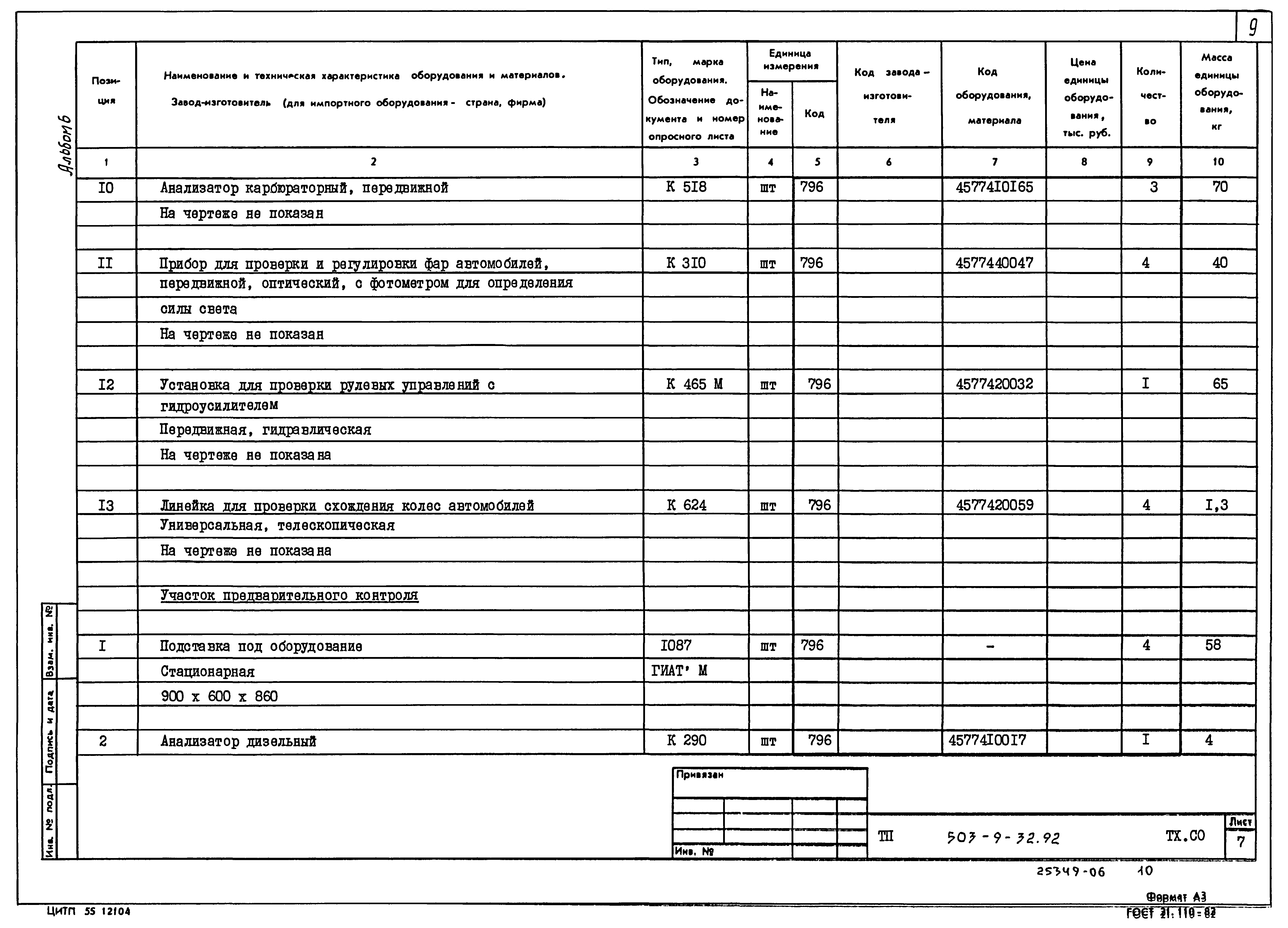 Типовой проект 503-9-32.92