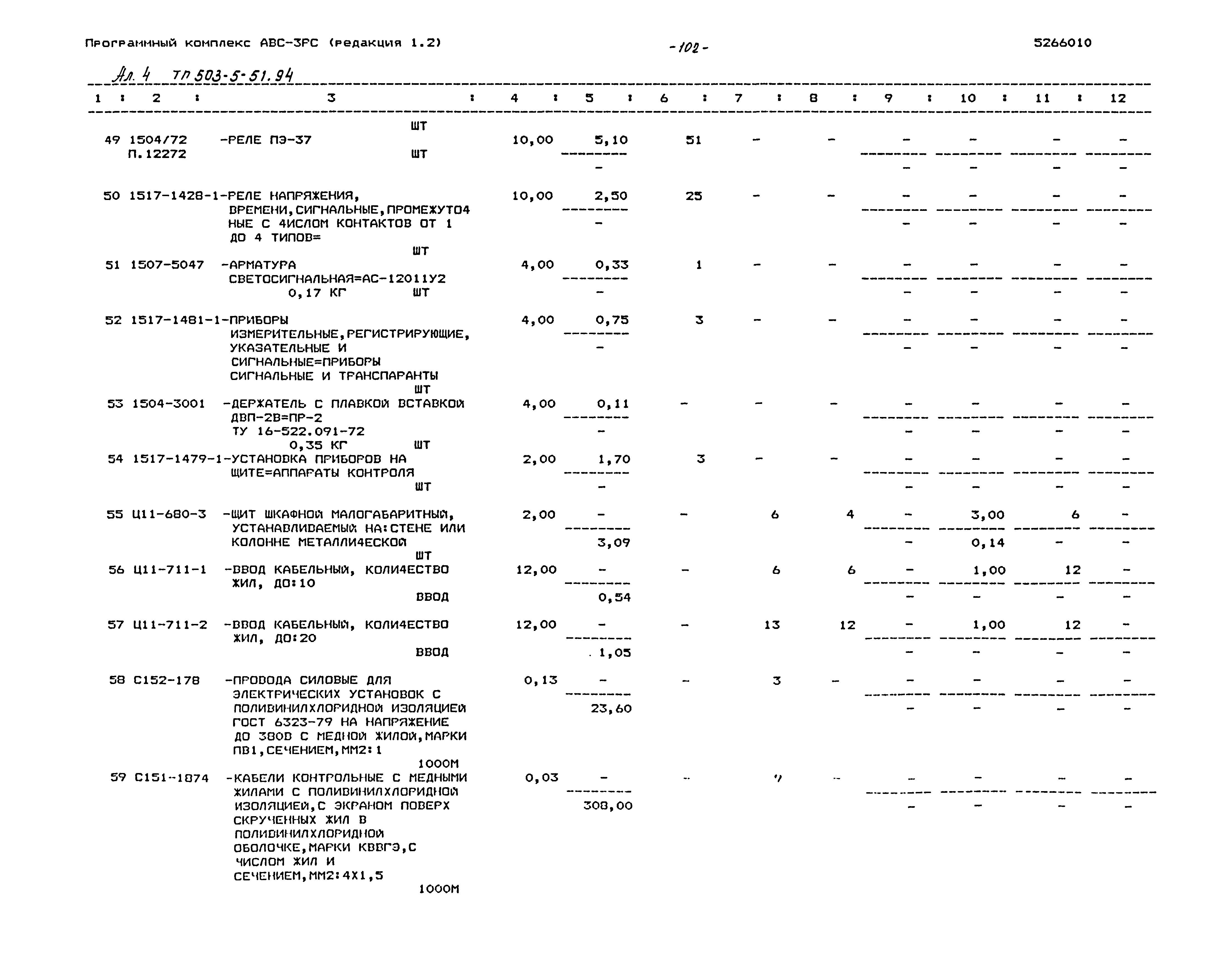 Типовой проект 503-5-51.94