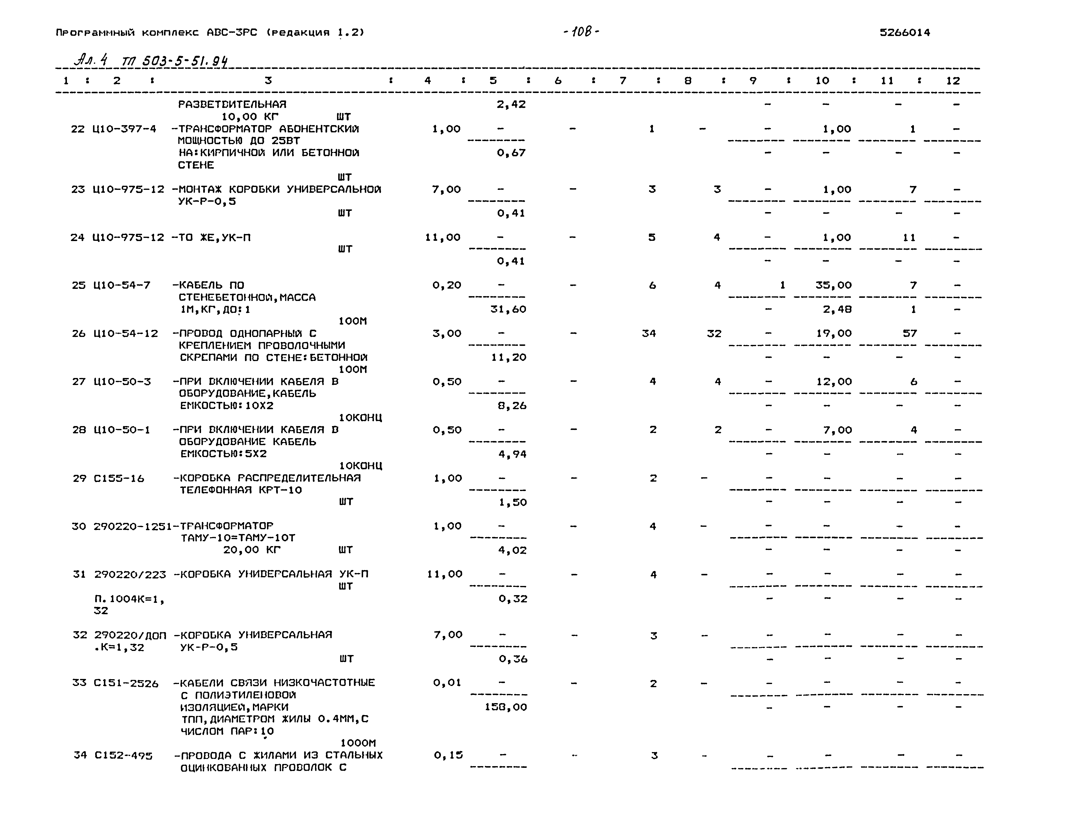Типовой проект 503-5-51.94