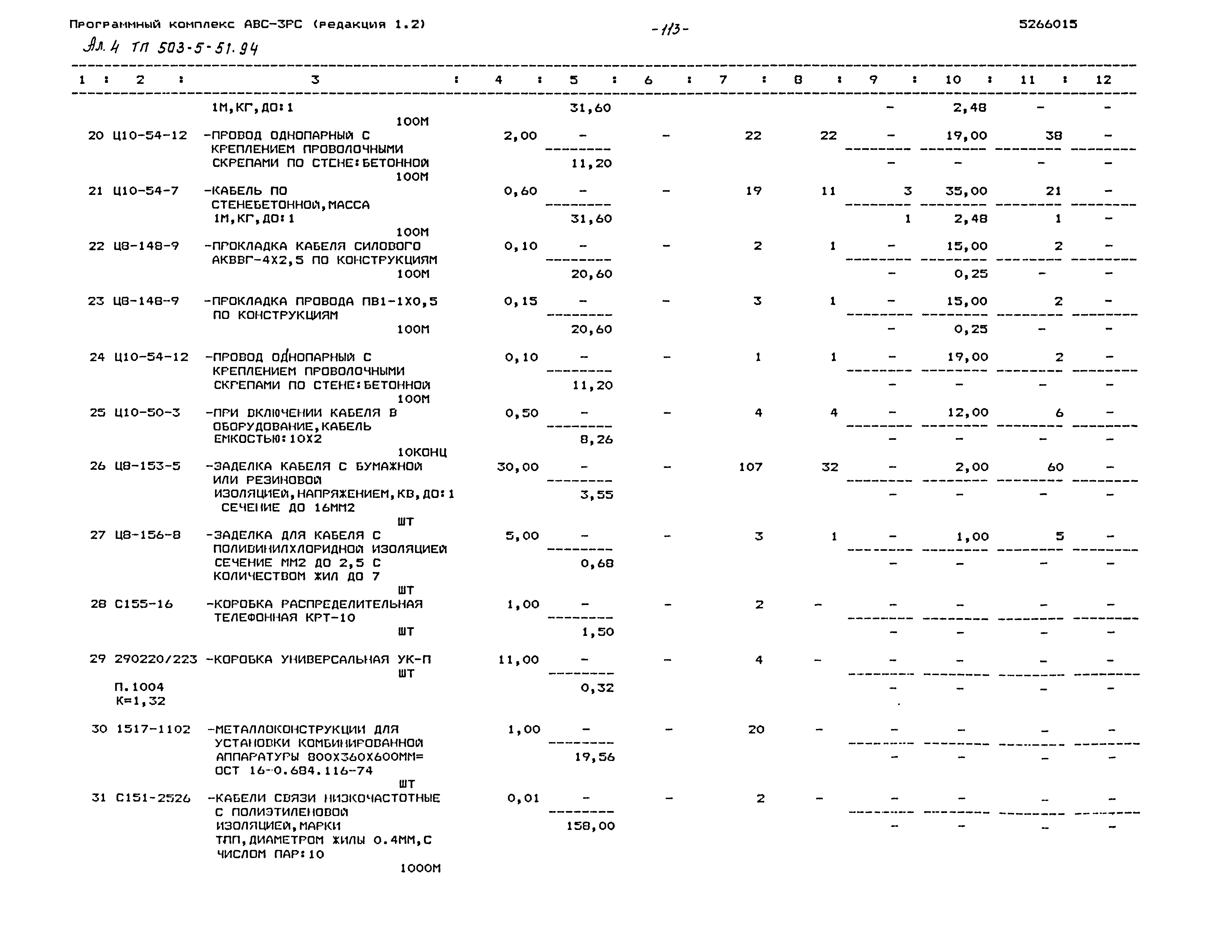 Типовой проект 503-5-51.94