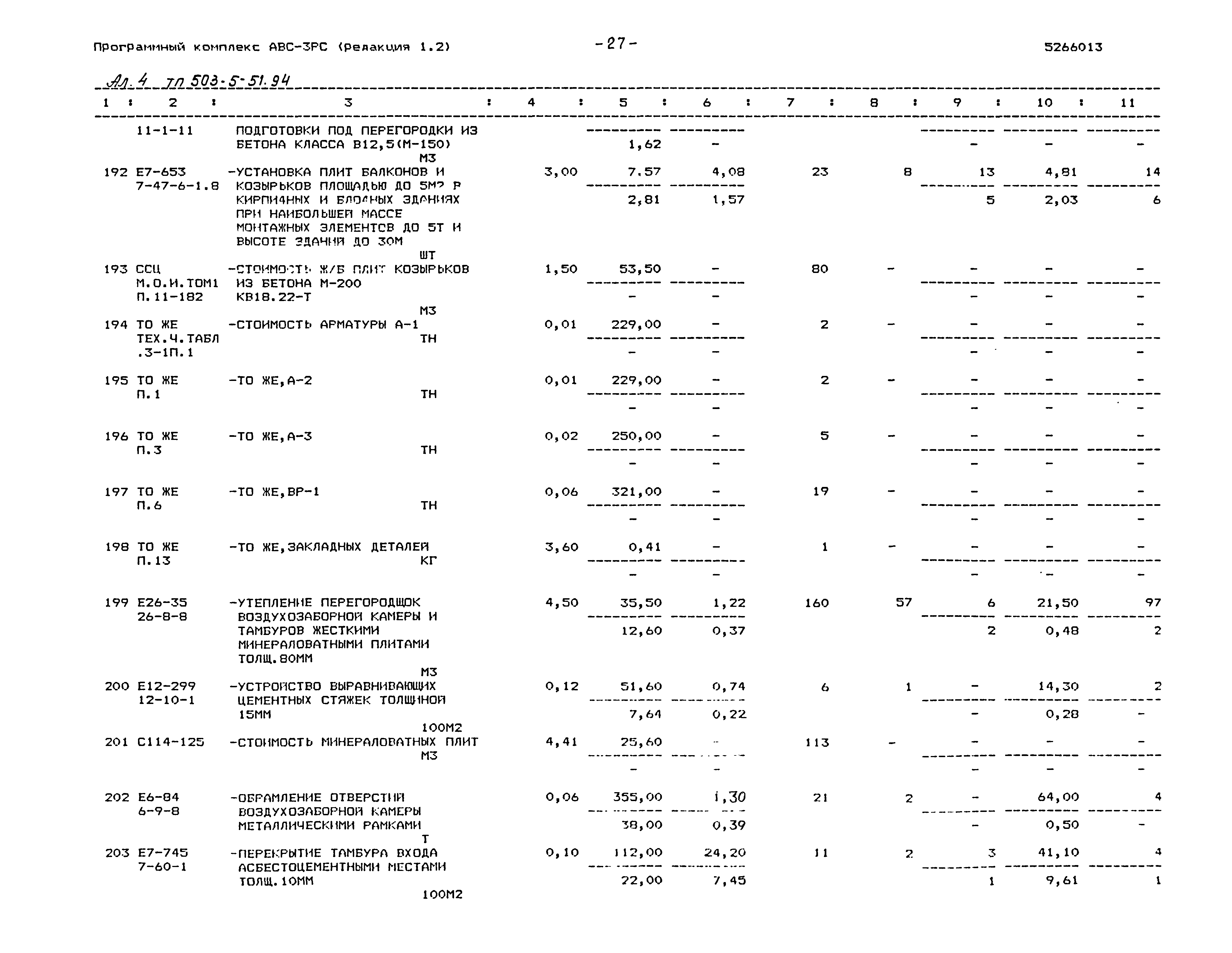 Типовой проект 503-5-51.94