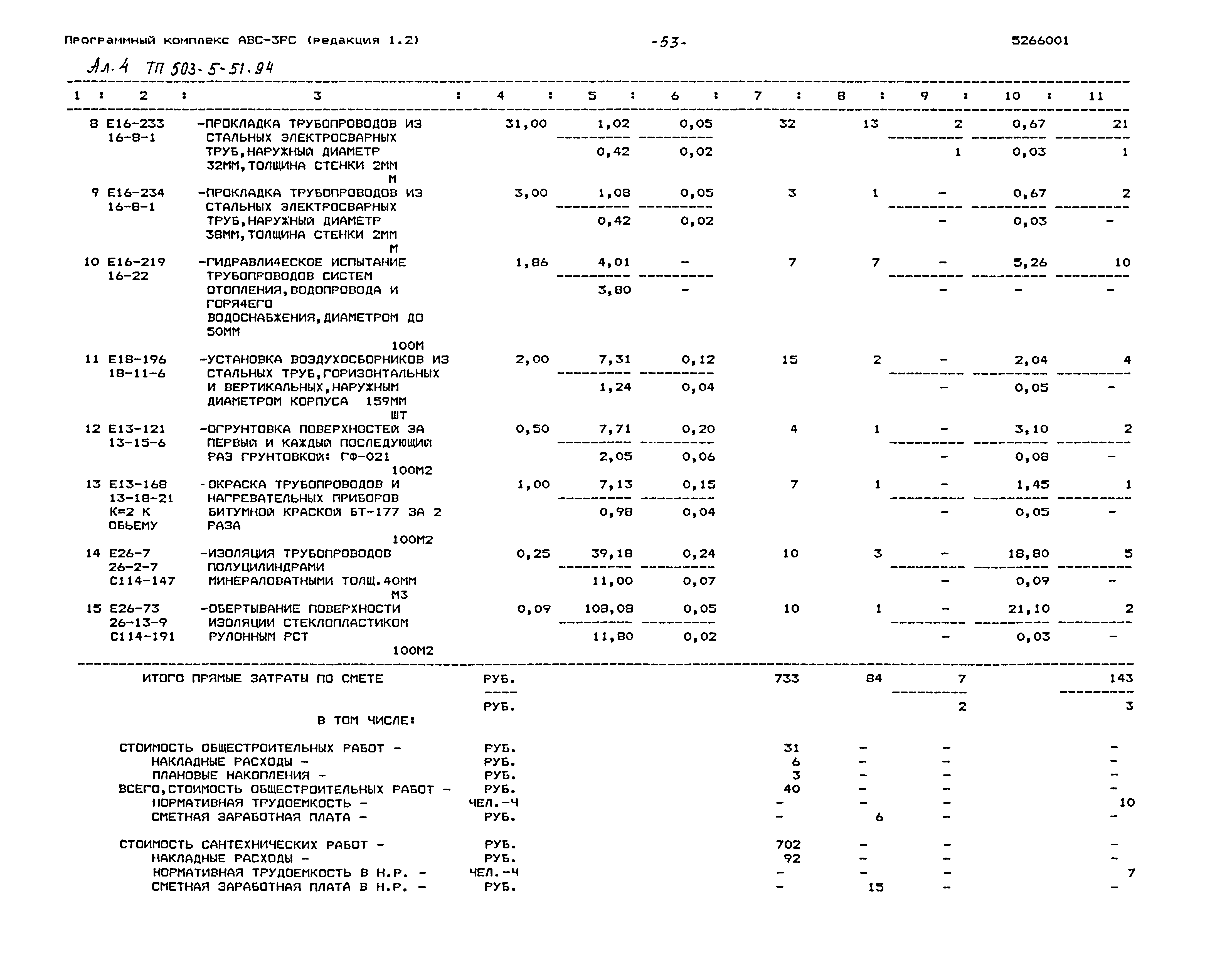 Типовой проект 503-5-51.94