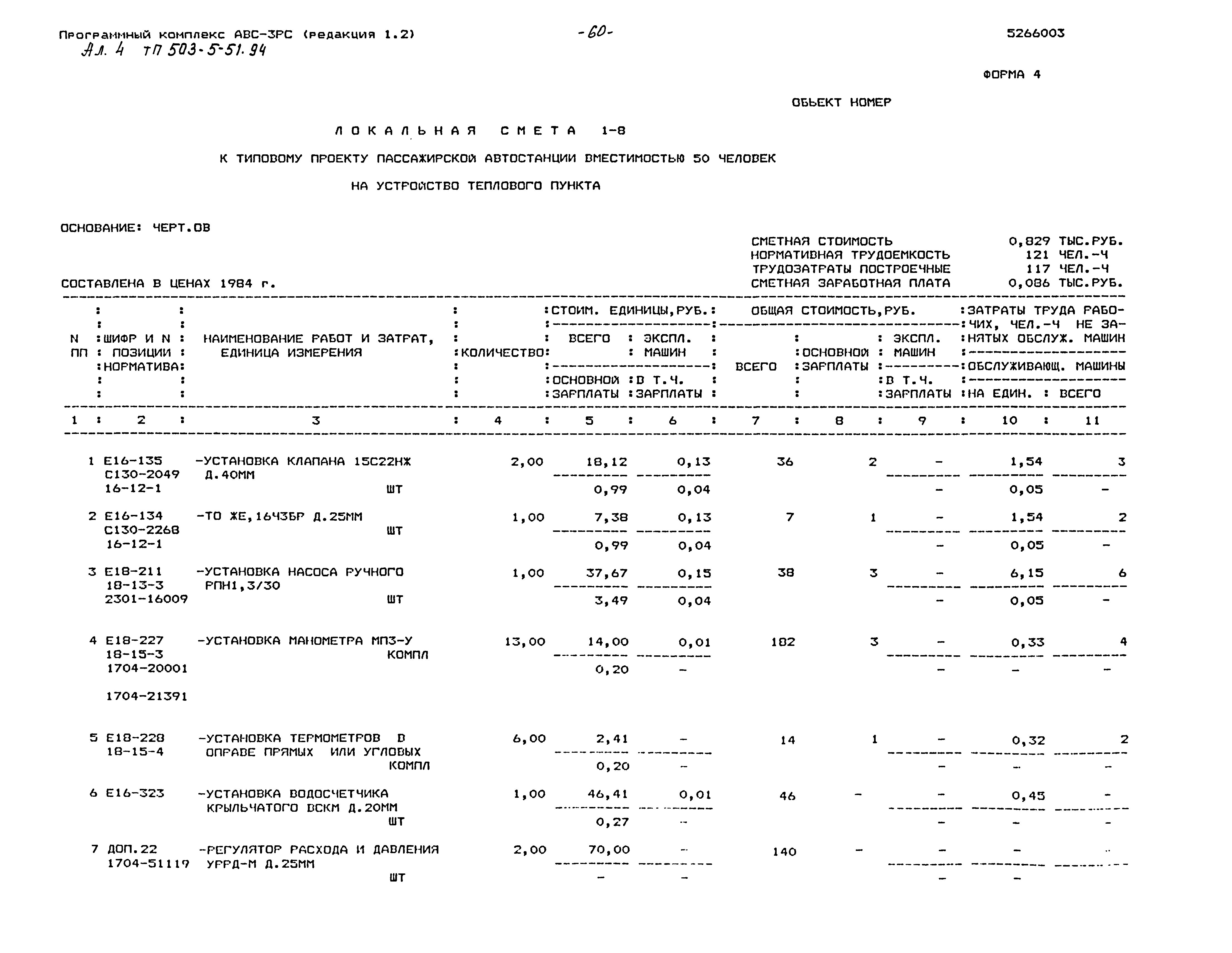 Типовой проект 503-5-51.94