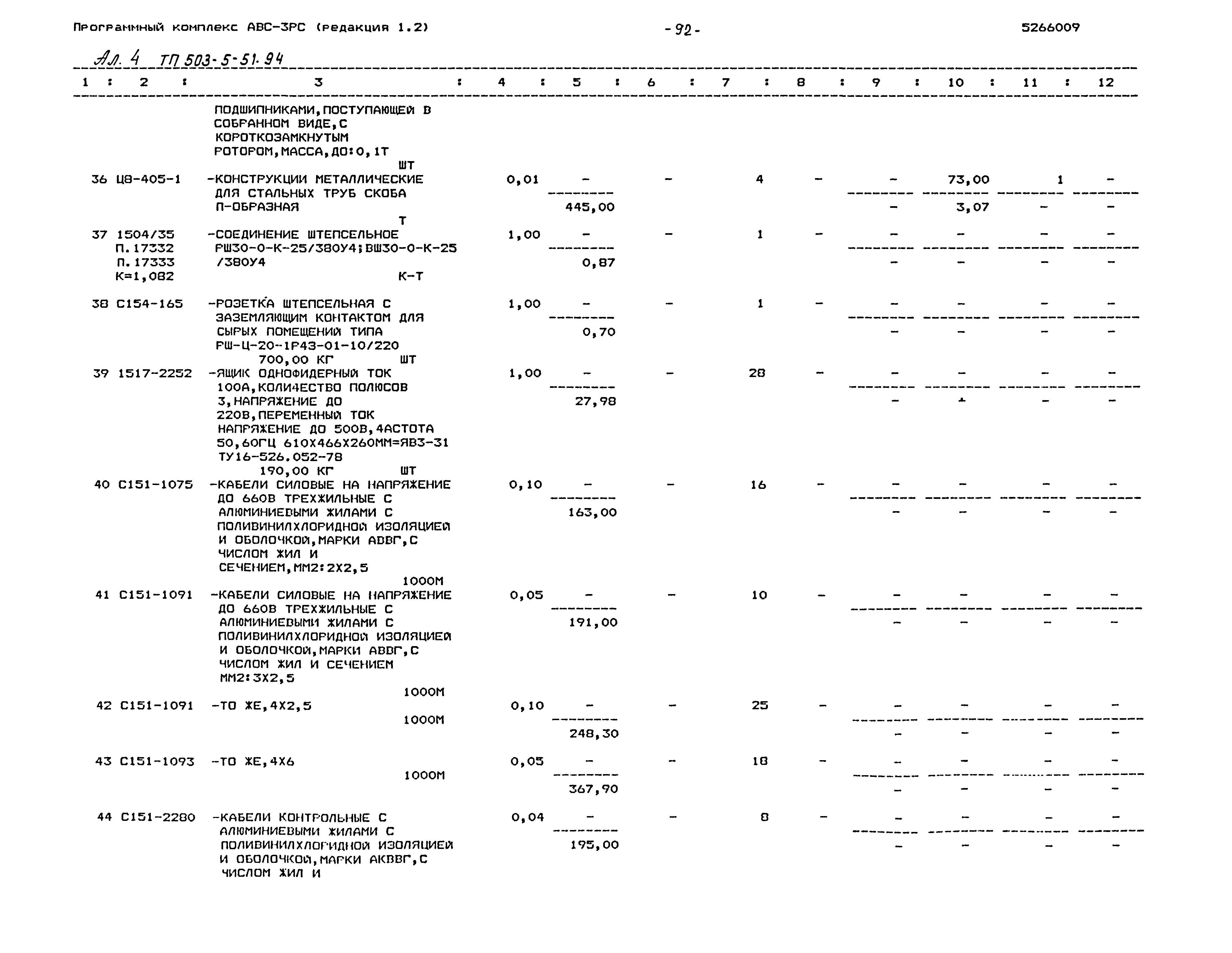 Типовой проект 503-5-51.94