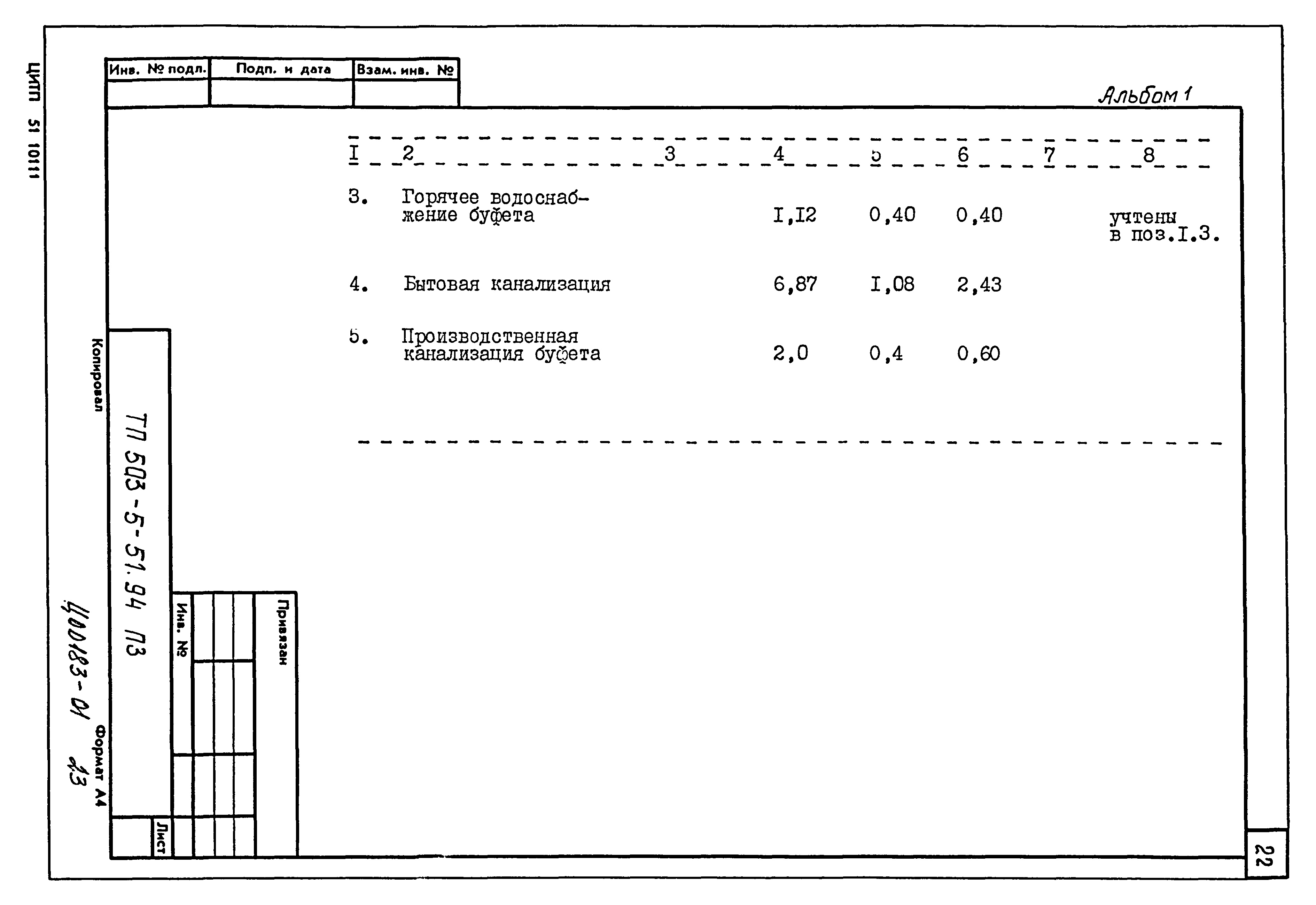 Типовой проект 503-5-51.94