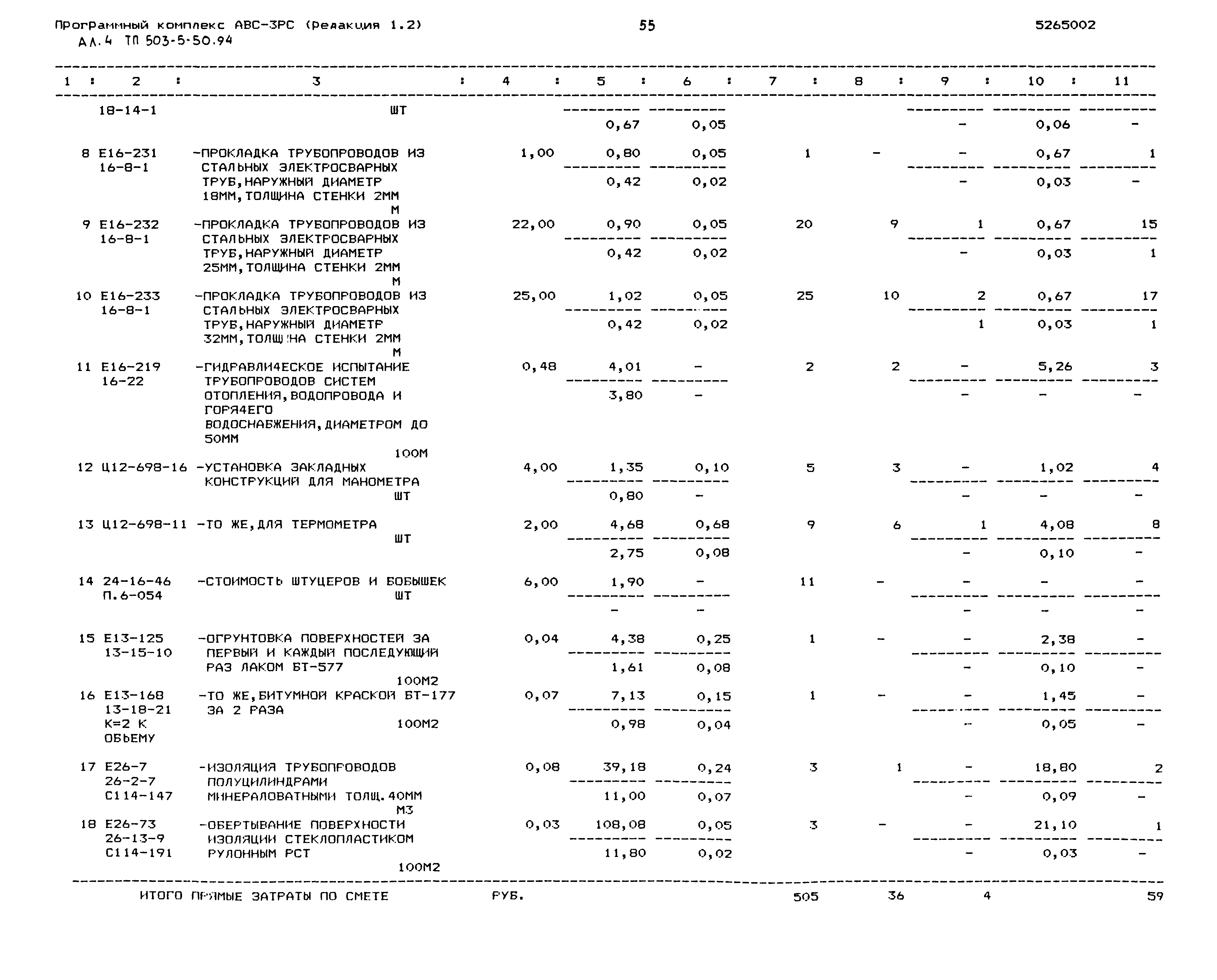 Типовой проект 503-5-50.94