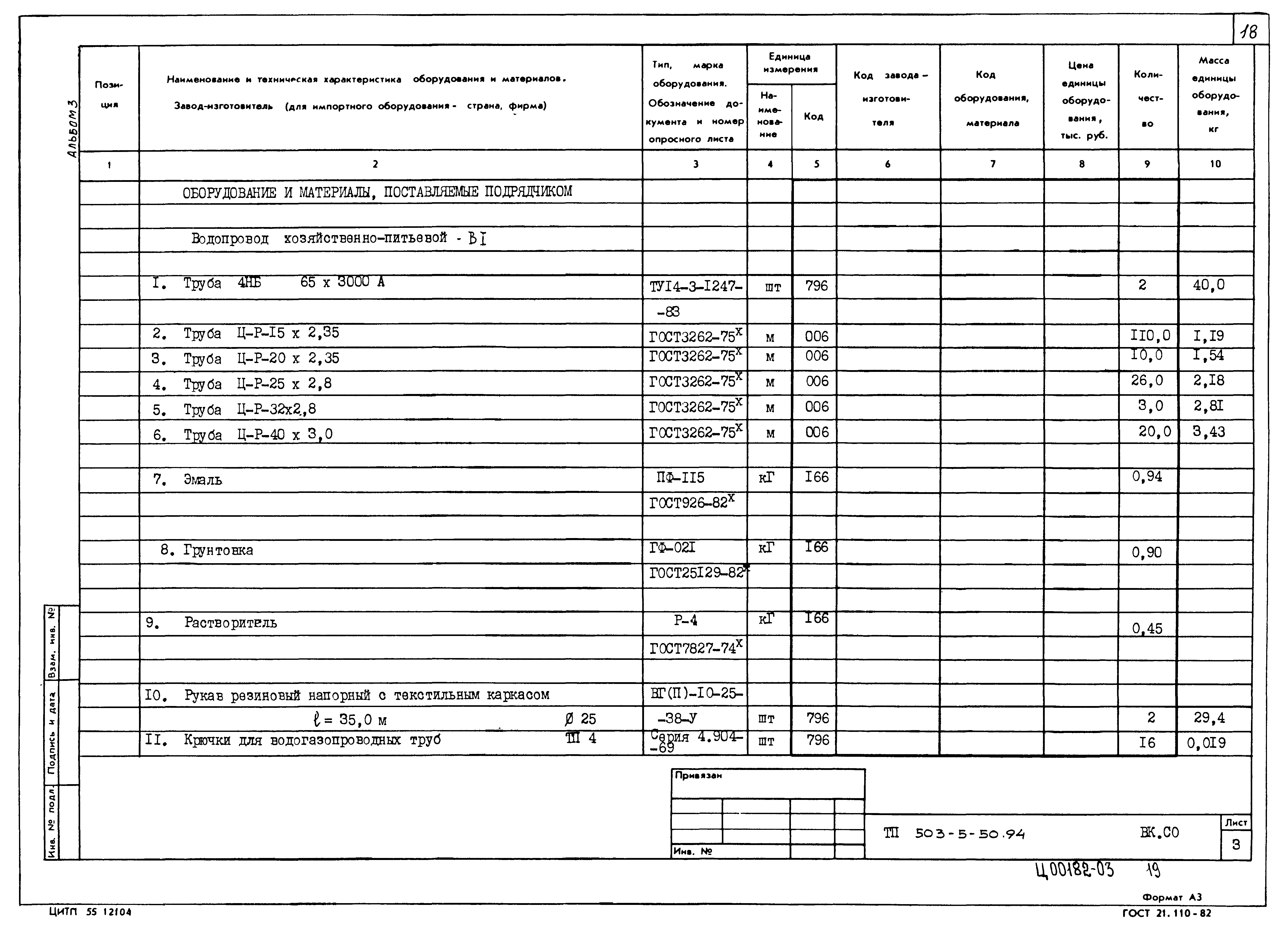 Типовой проект 503-5-50.94