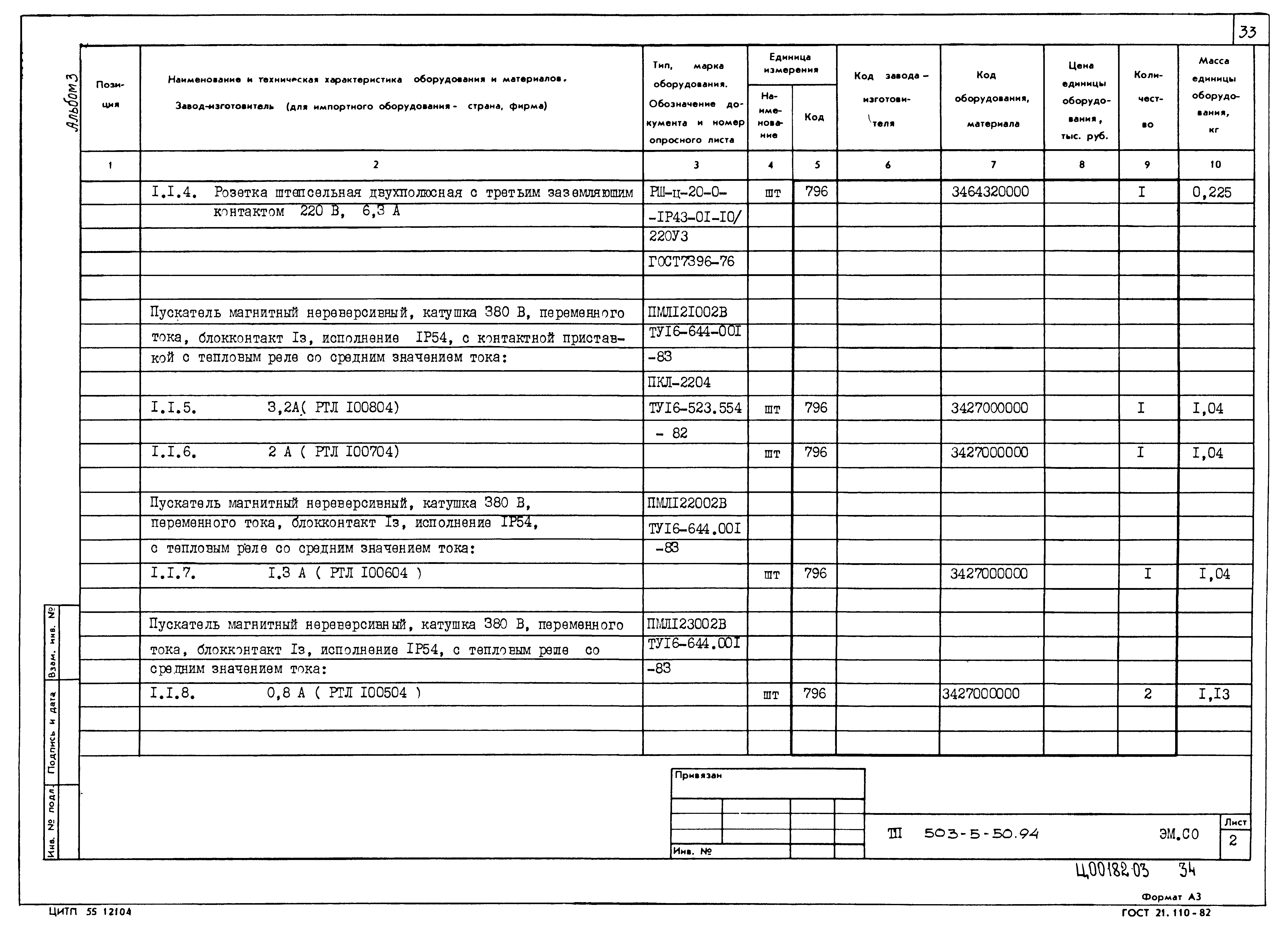 Типовой проект 503-5-50.94