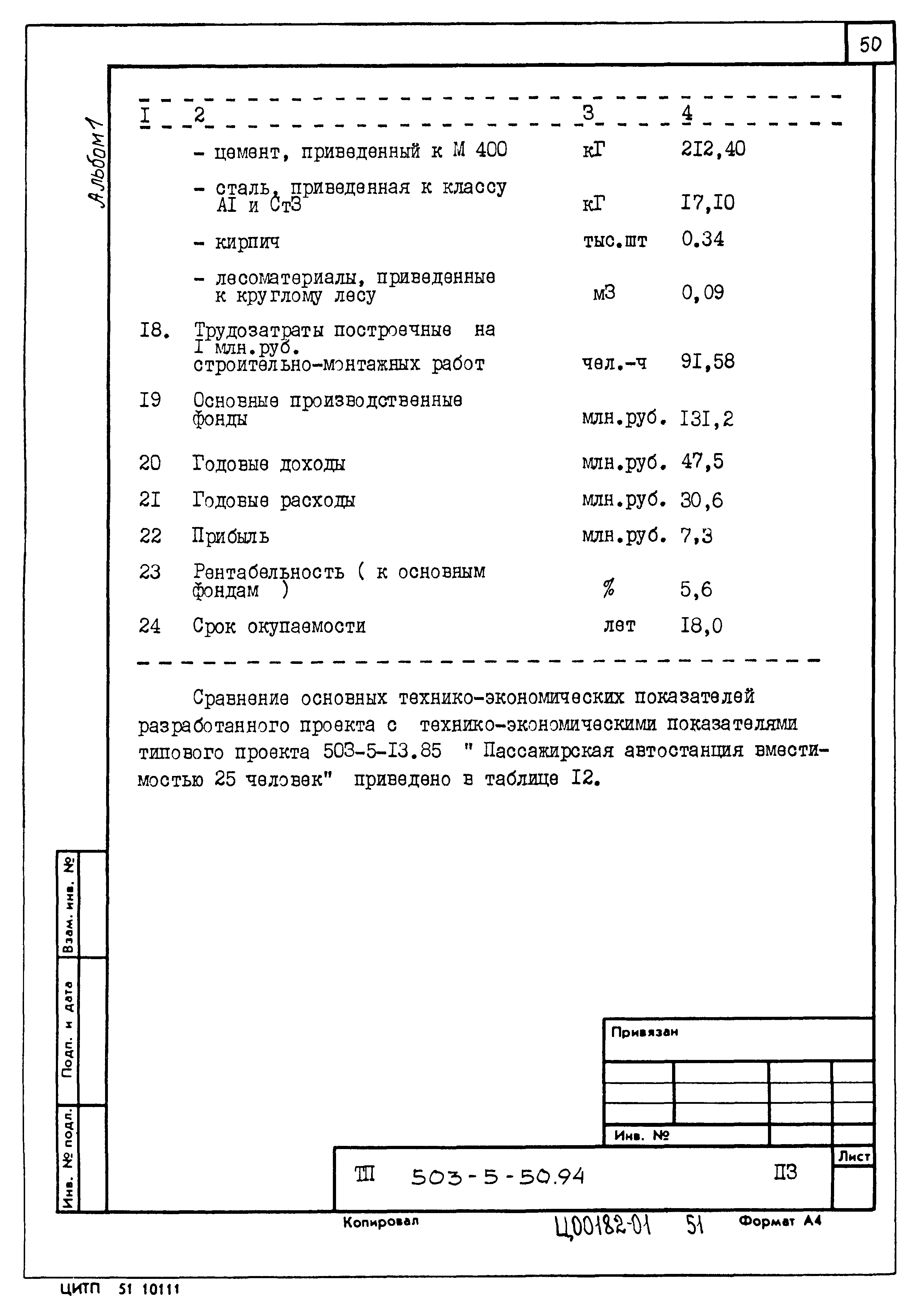 Типовой проект 503-5-50.94