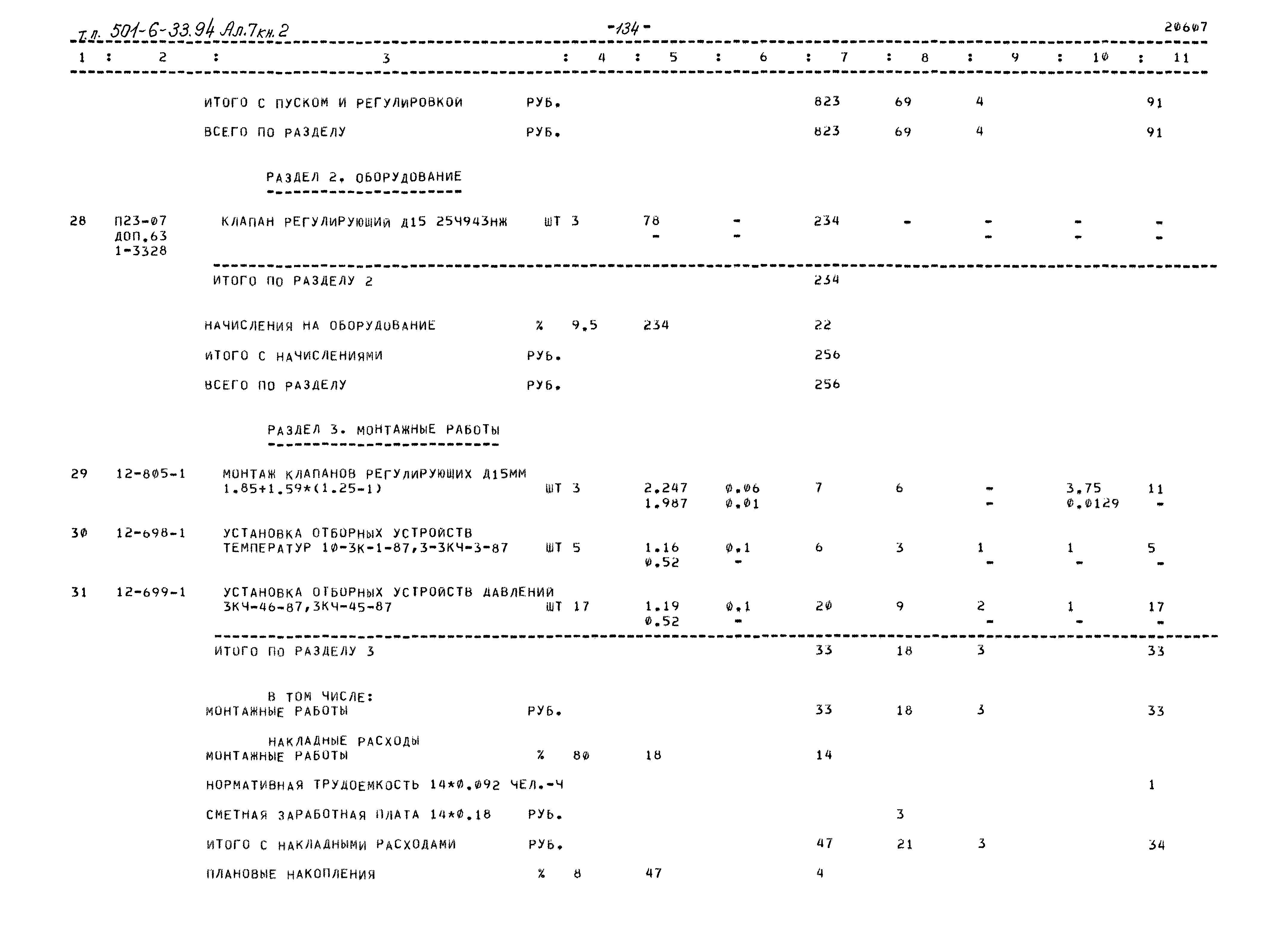Типовой проект 501-6-33.94
