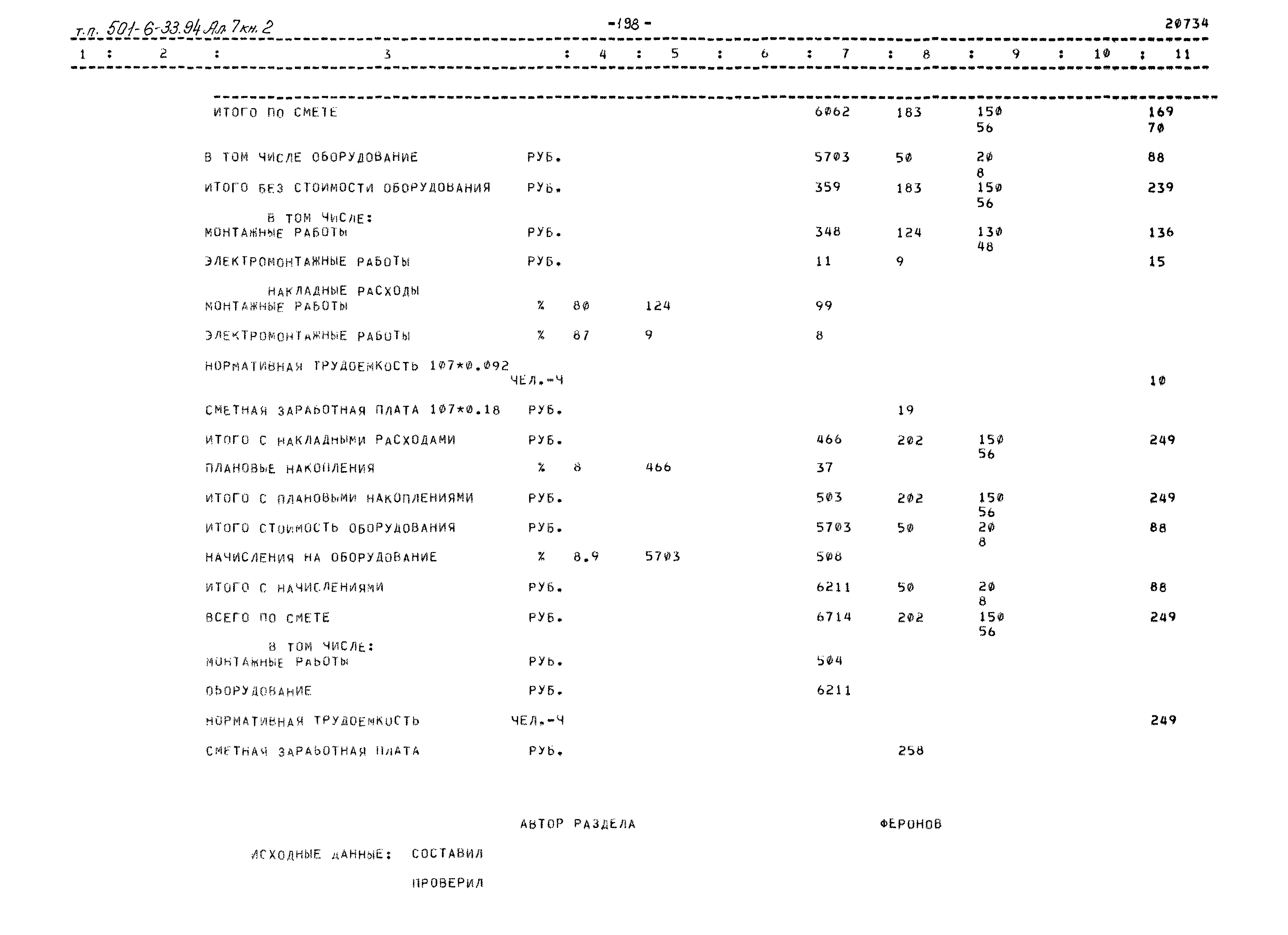 Типовой проект 501-6-33.94